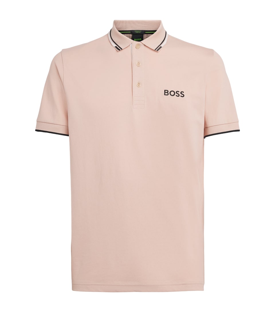 BOSS Mens Paddy Polo Shirt Light Orang