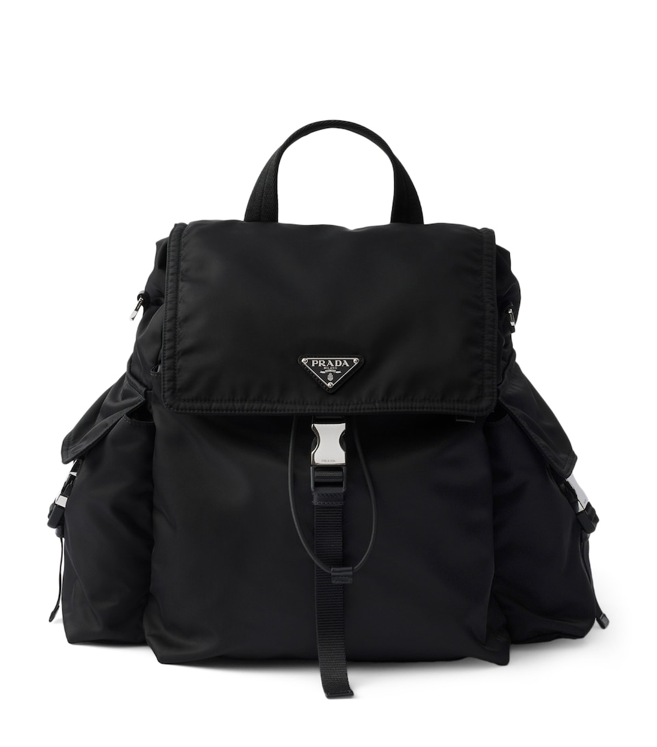 Re-Nylon and Leather Explore Backpack