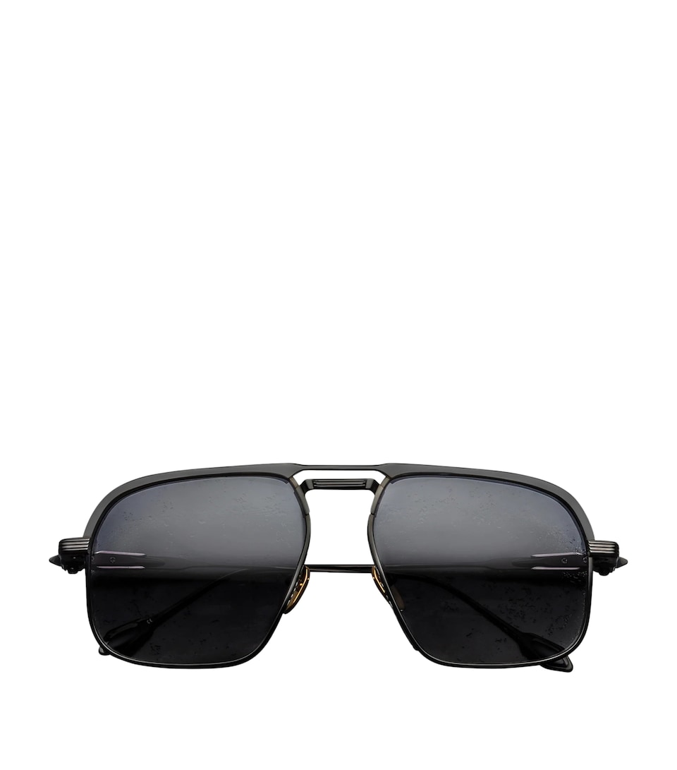Jacques Marie Mage Labarge Aviator Sunglasses Corbeau