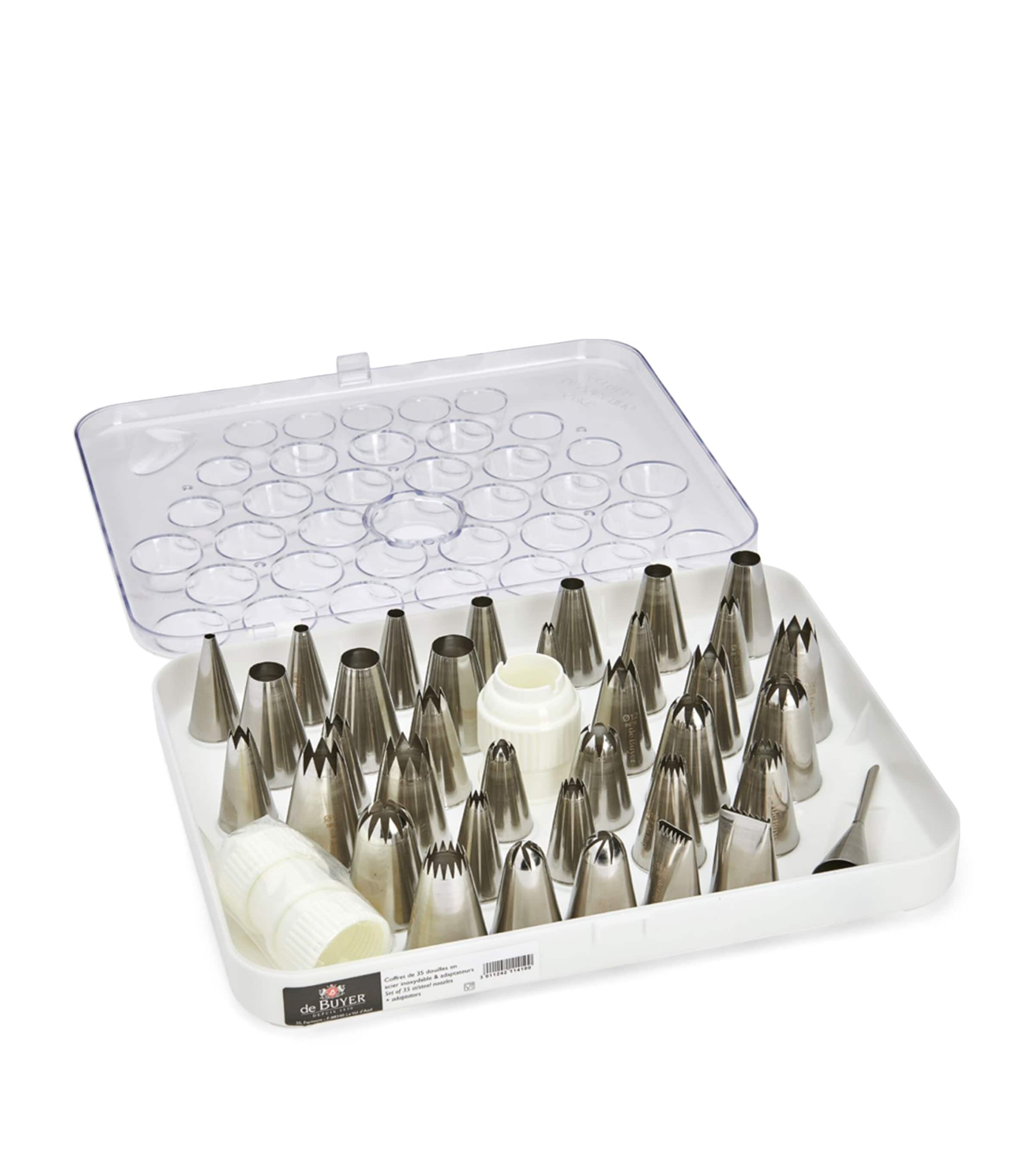 De Buyer Stainless Steel Baking Nozzles (Set of 35) Steel