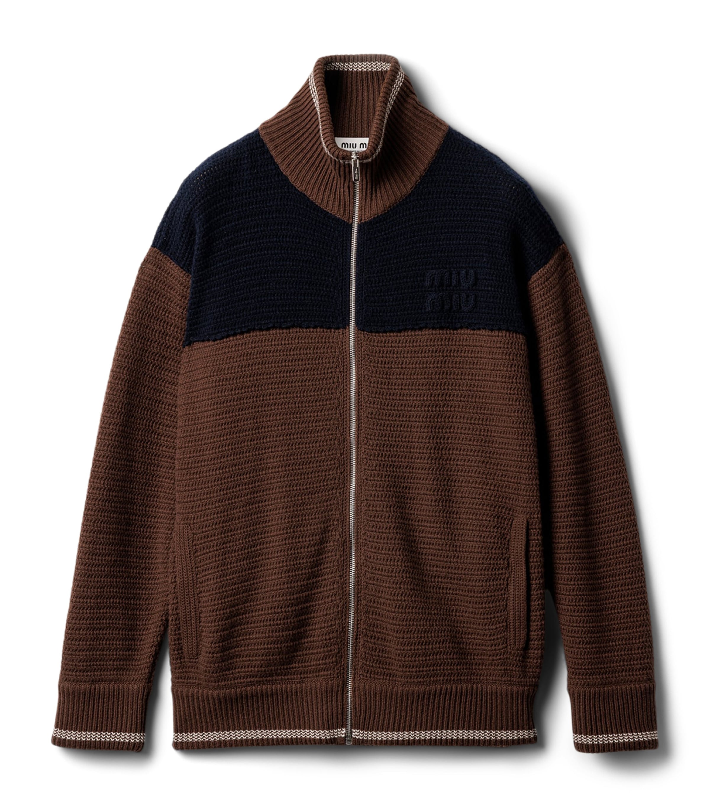 Cashmere Zip-Up Cardigan