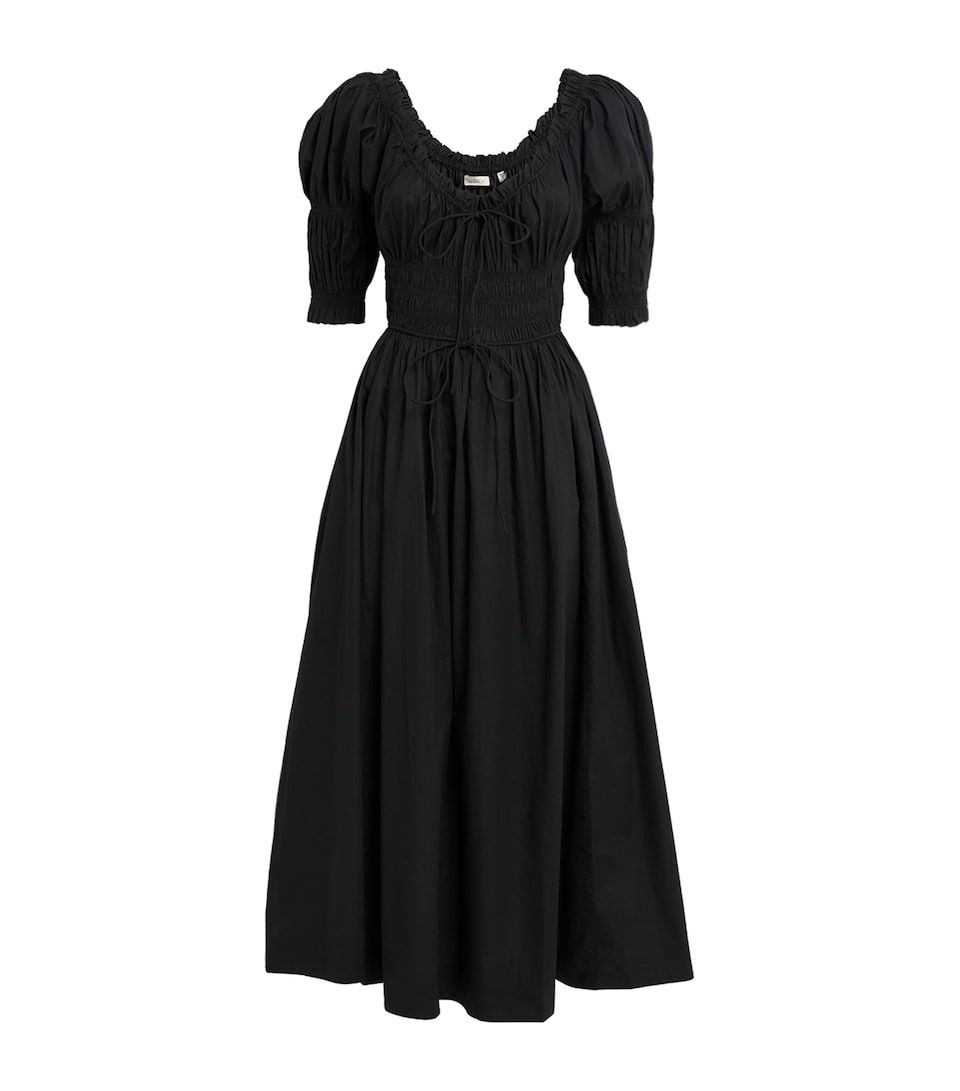Organic Cotton-Blend Ischia Midi Dress