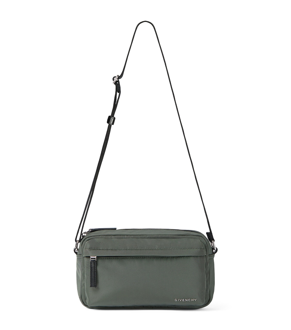 Calfskin-Trim Logo Essential Camera Bag