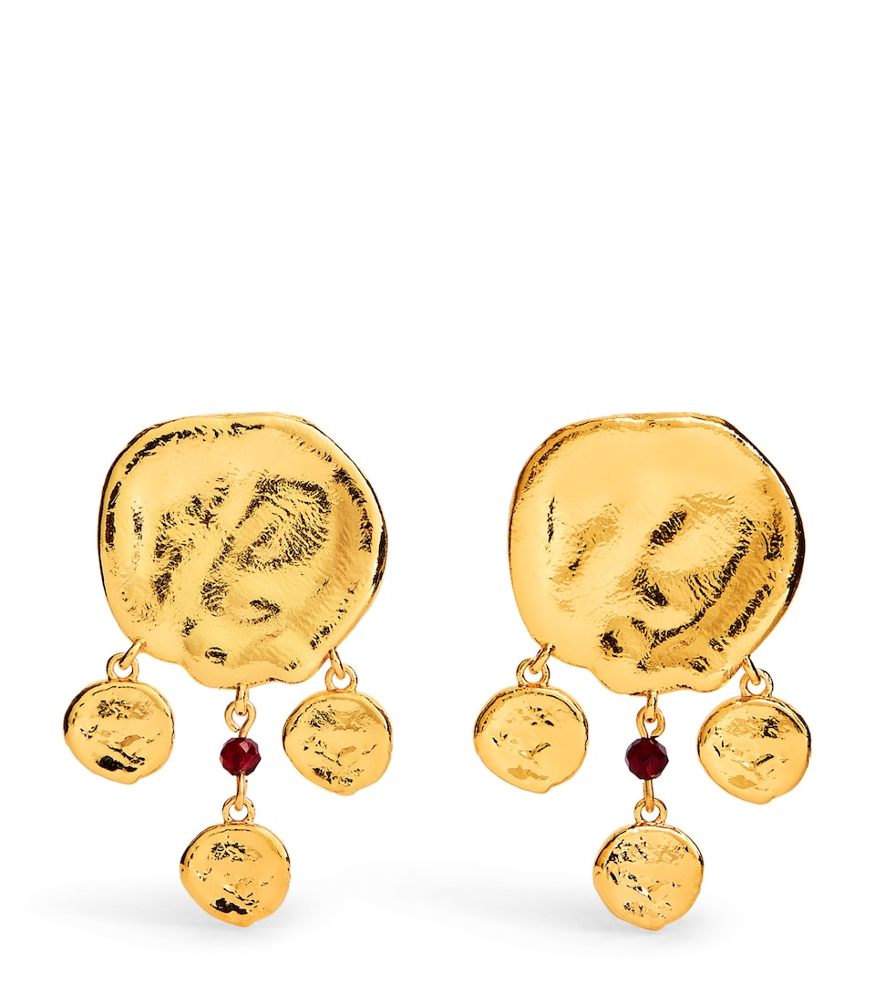 Gold-Plated Dream Catcher Earrings
