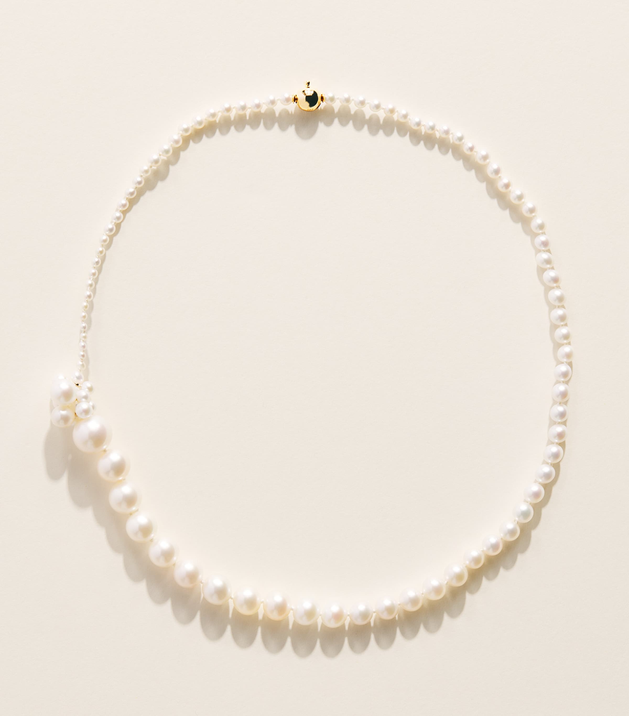 Sophie Bille Brahe Yellow Gold and Pearl Botticelli Peggy Necklace Yellow Gold
