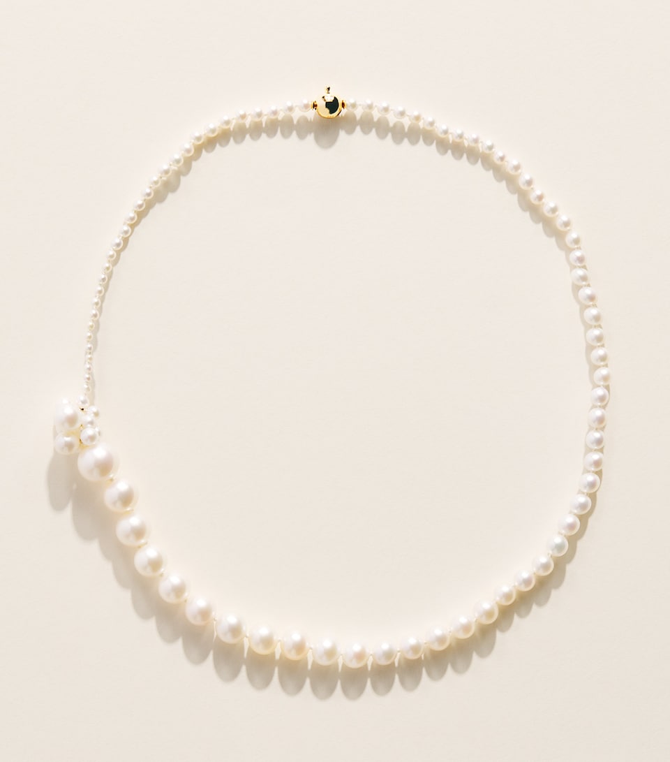 Sophie Bille Brahe Yellow Gold and Pearl Botticelli Peggy Necklace Yellow Gold