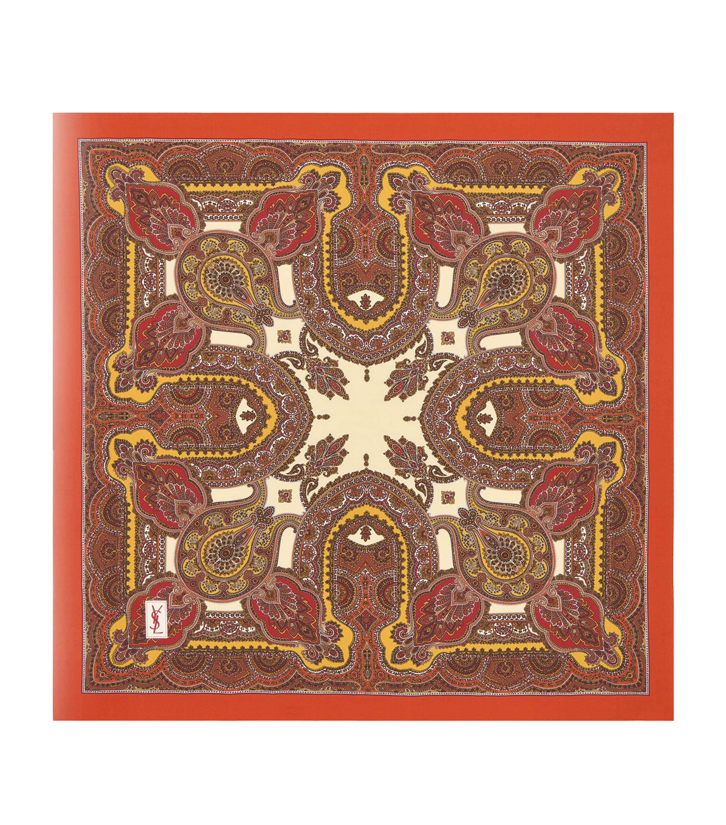 Saint Laurent Silk Paisley Scarf
