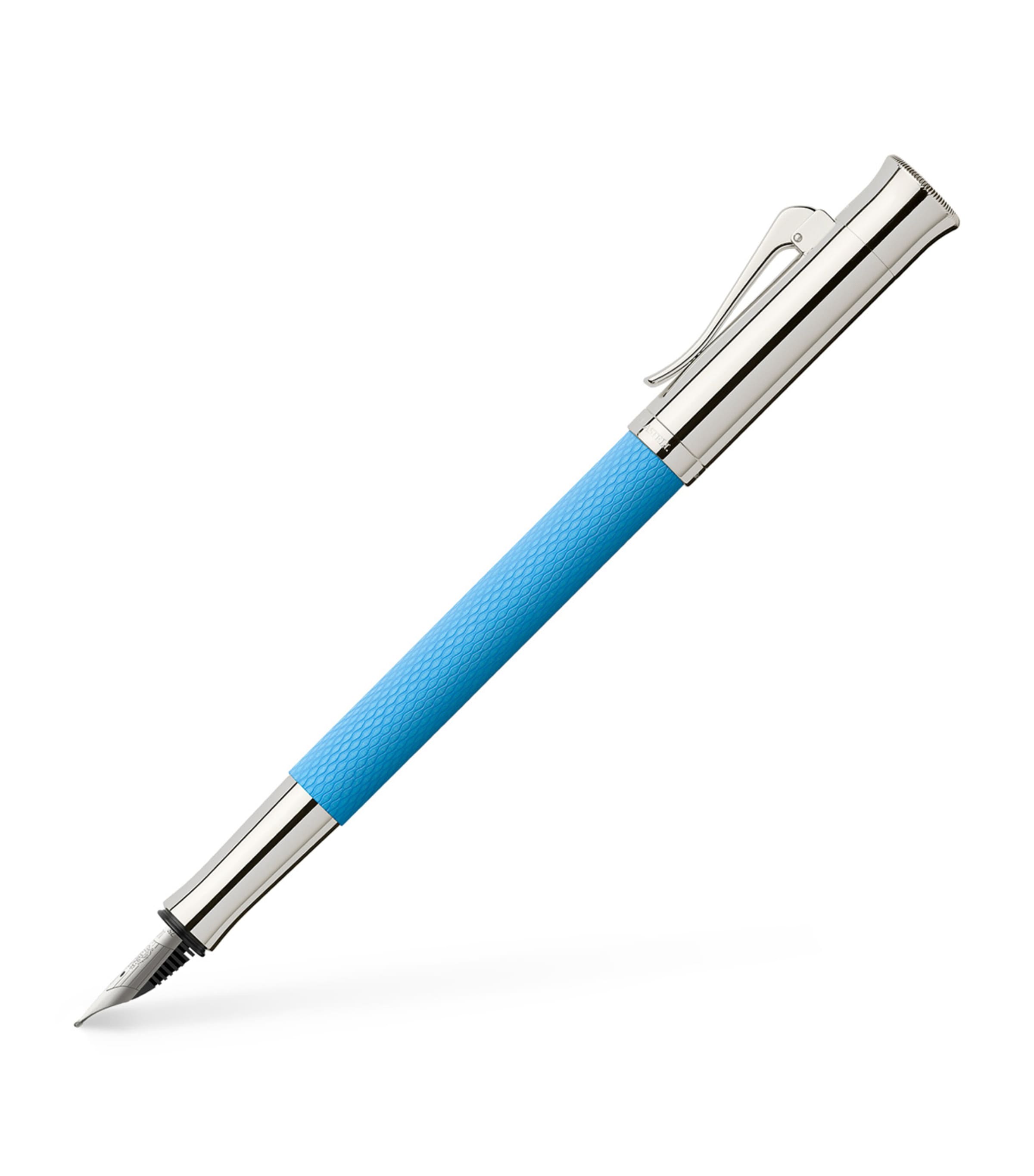 Graf von Faber-Castell Guilloche Fountain Pen Gulf Blue