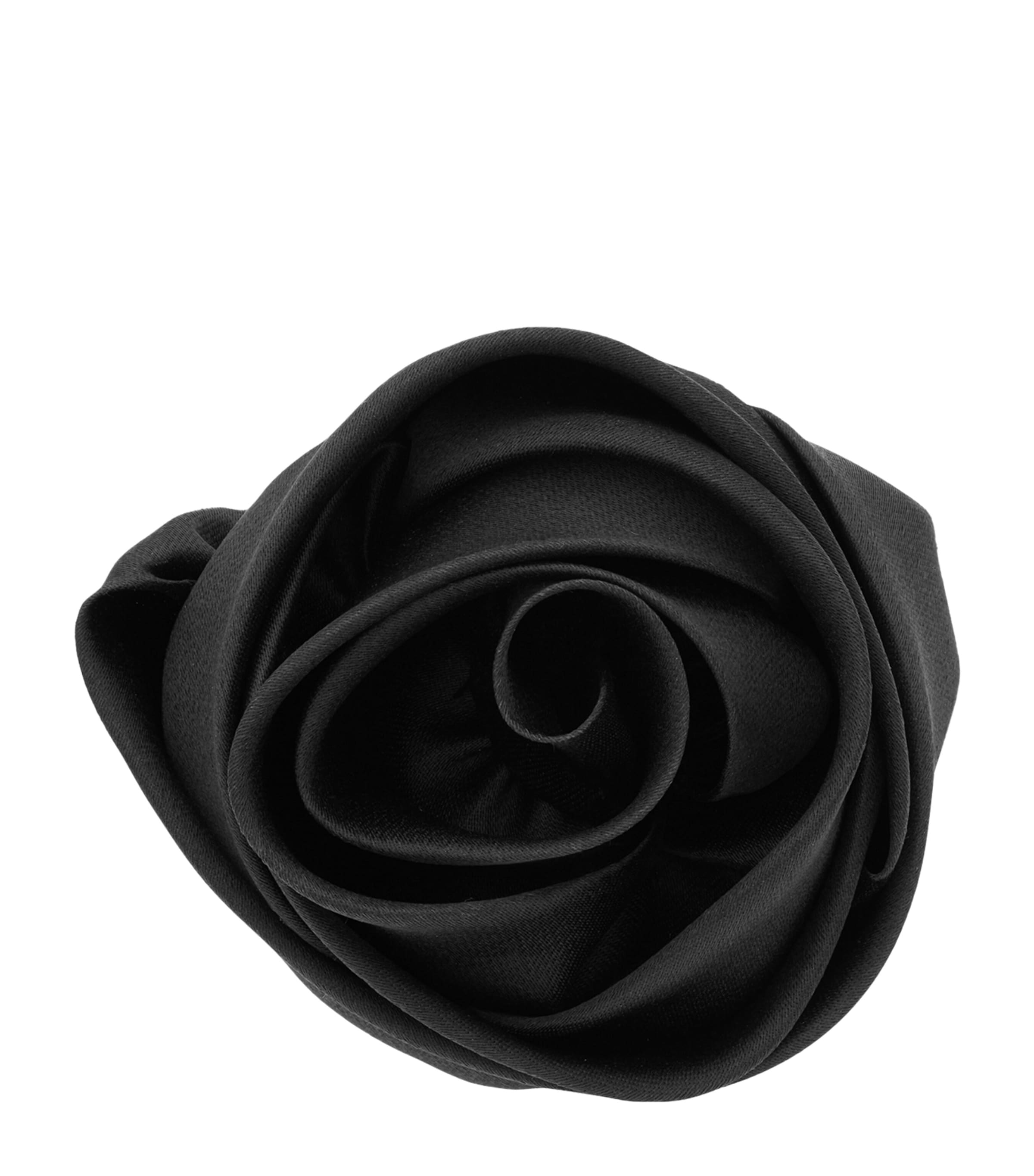 【Saint Laurent】シルクオーガンザローズブローチ Womens Saint Laurent Brooches | Harrods US