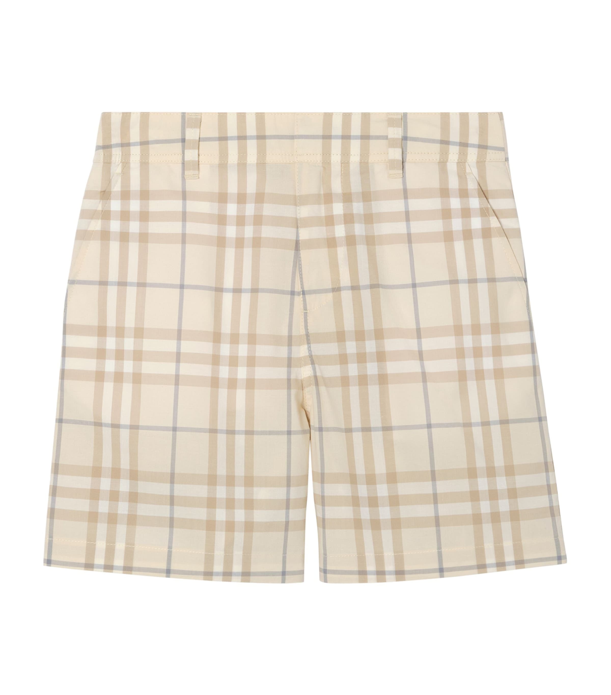 Burberry Kids Cotton Check Shorts (14 Years) Sesame Beige Ip Chk