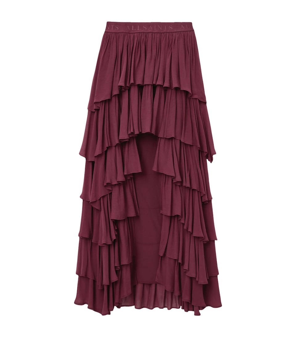 Ruffle Cavarly Maxi Skirt