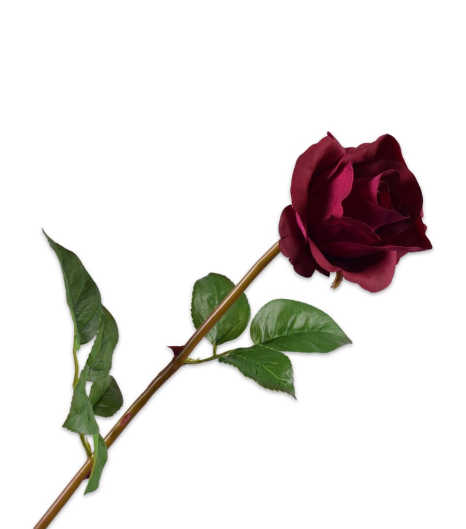 Silk-ka Artificial Rose Flower Purple