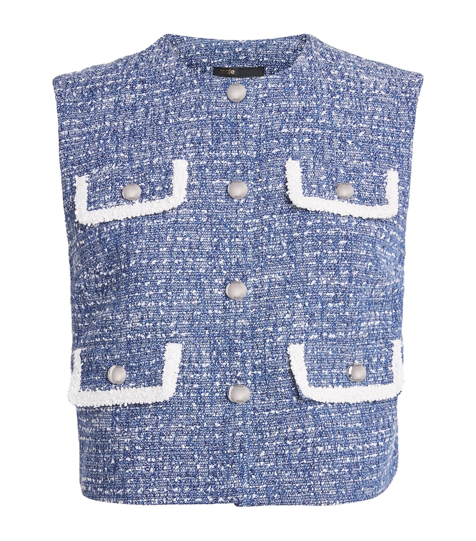 Tweed Sleeveless Top