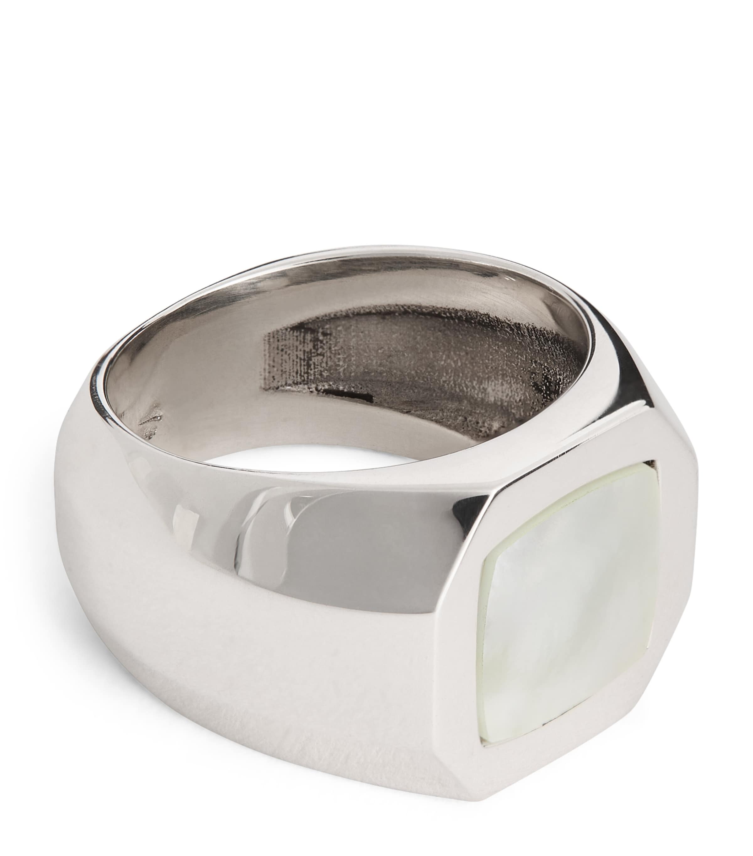 指輪・リング emanuele bicocchi SS25 CREST SIGNET RING (MLA1SILVER CLEAR) crest signet ring | EMANUELE BICOCCHI
