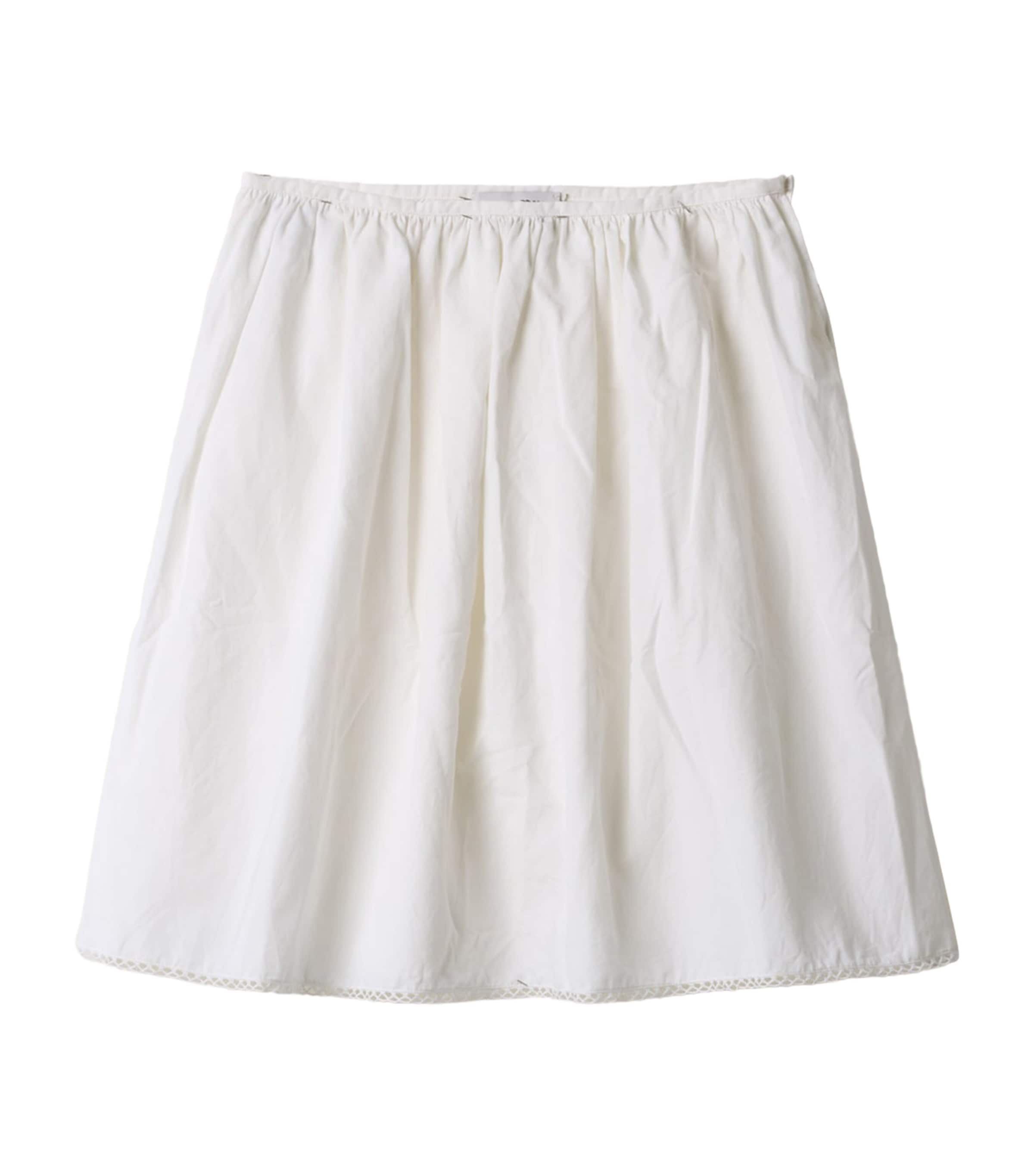 Cotton-Linen Midi Skirt