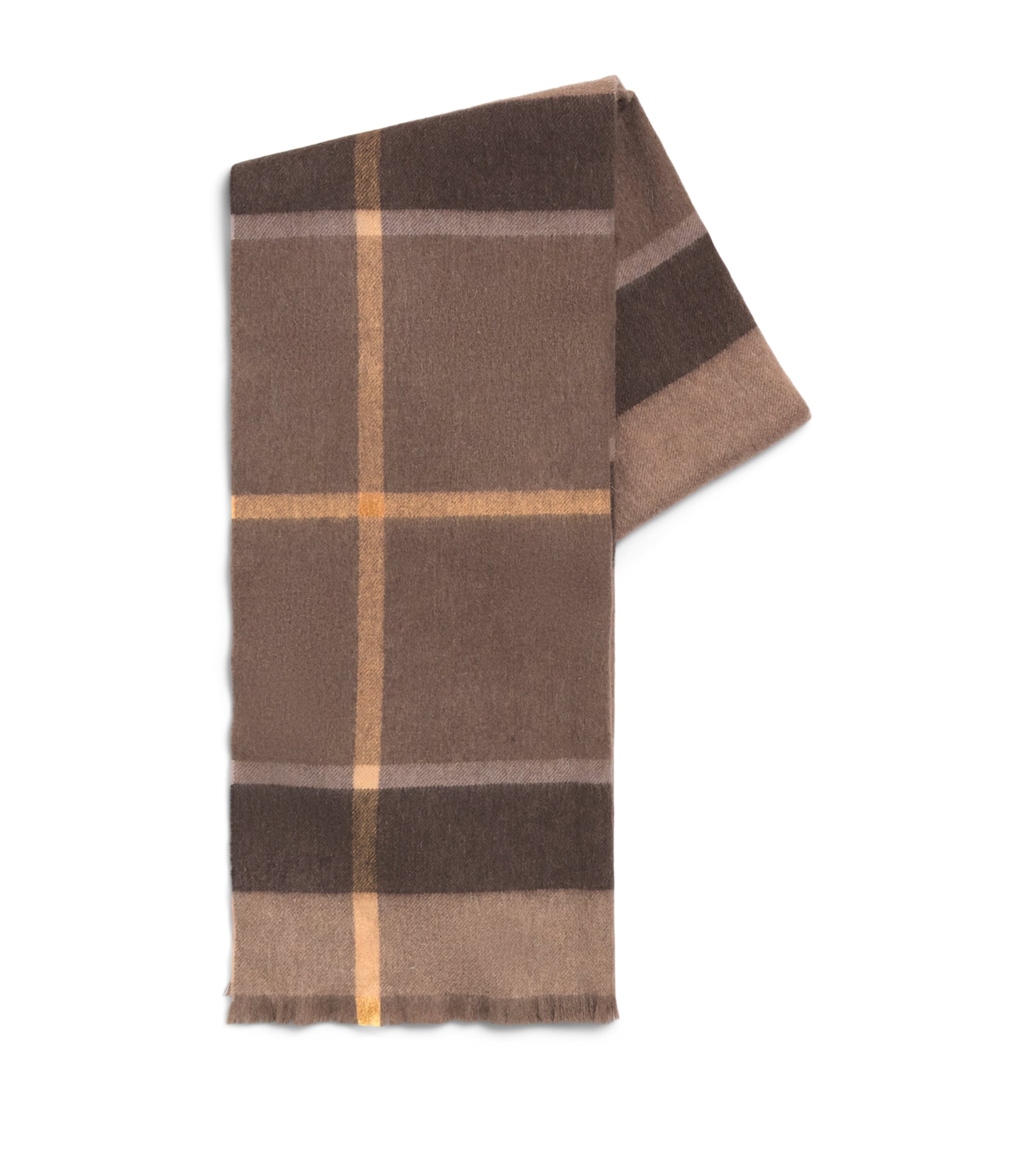 Barbour Lambswool Tartan Rosefield Scarf Muted Tartan