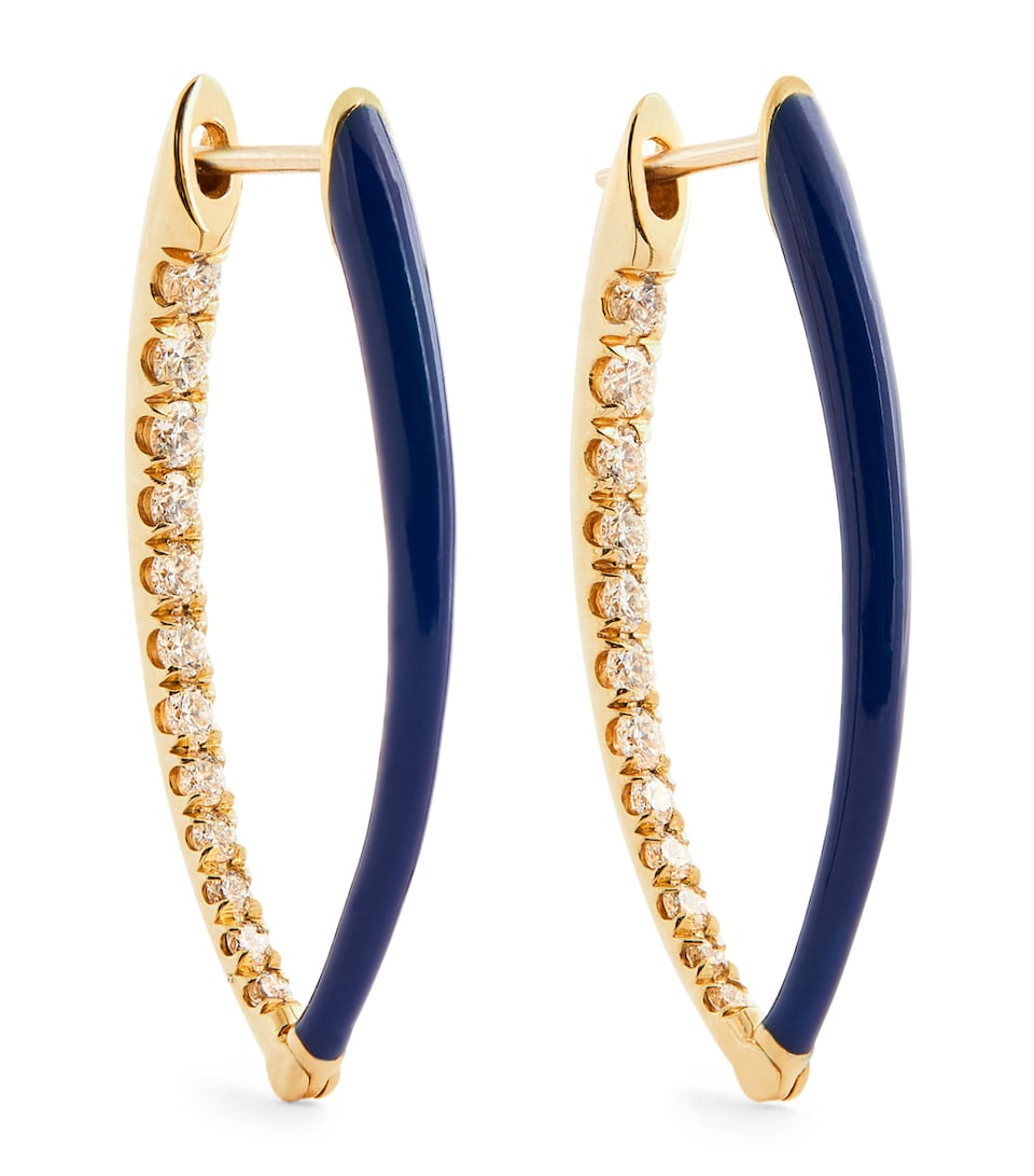 Yellow Gold and Diamond Cristina Earrings