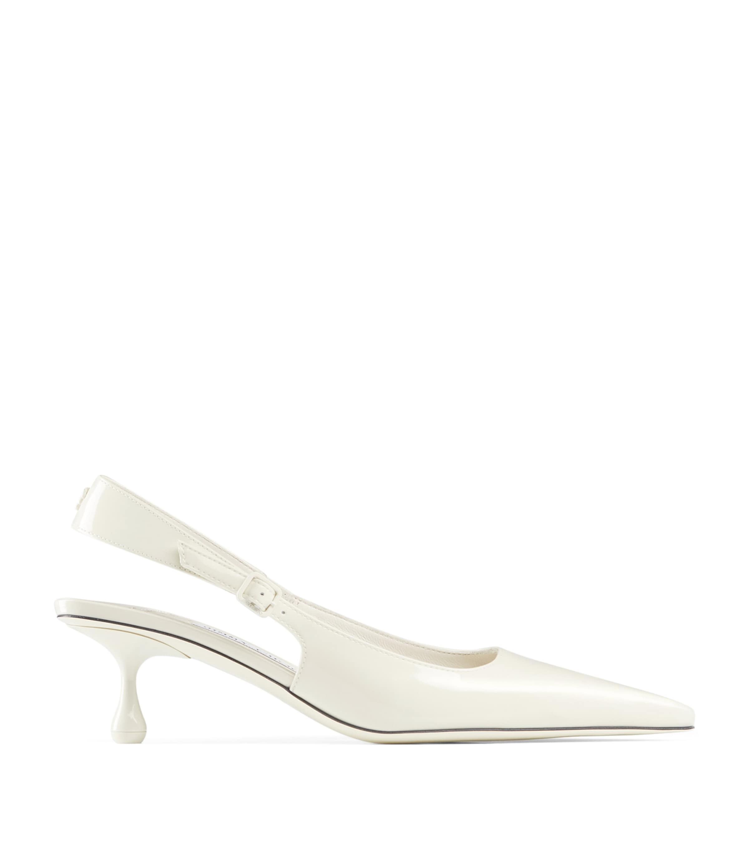 Jimmy Choo Womens Amel 50 Leather Slingback Pumps Latte