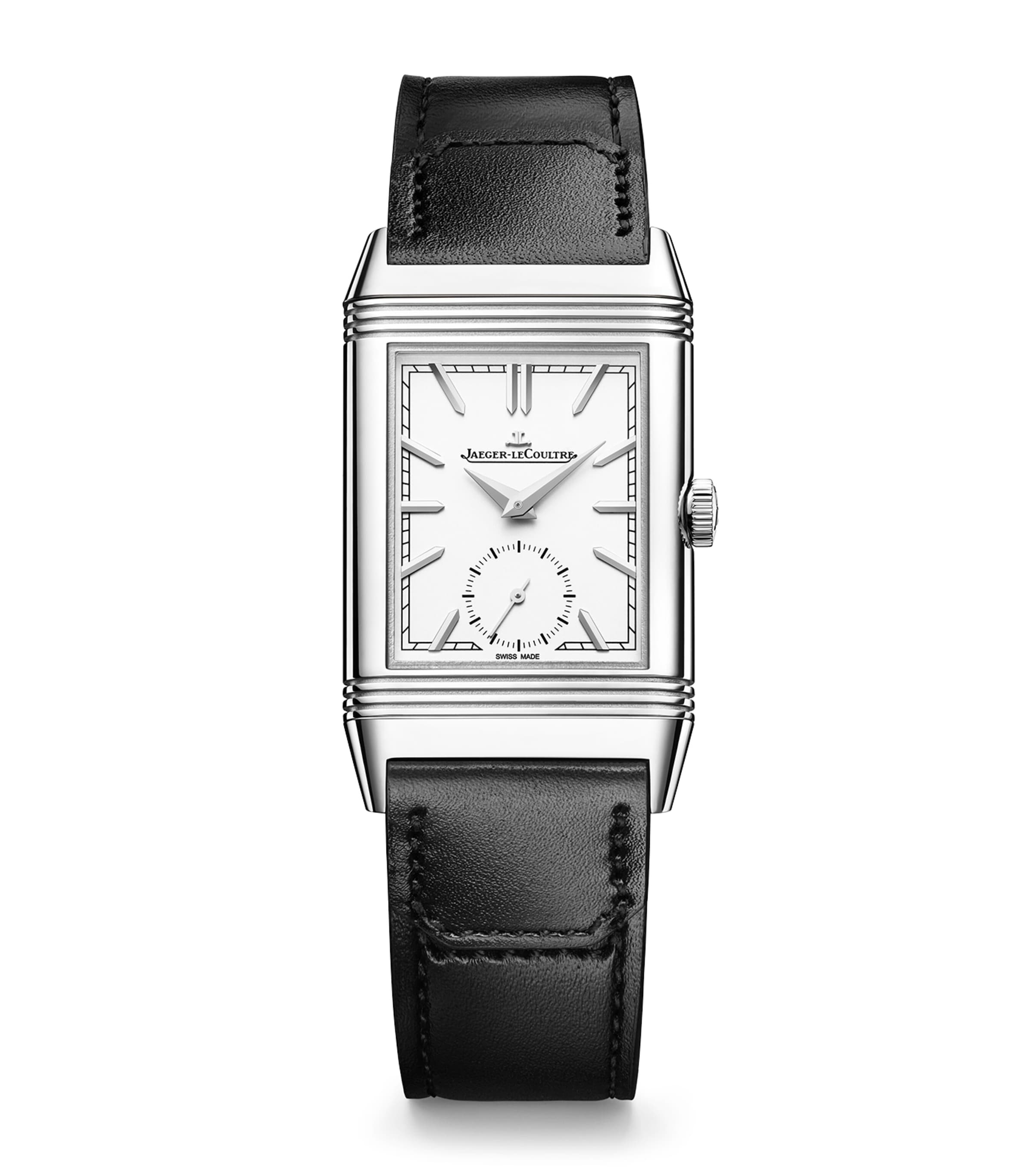 Jaeger-LeCoultre Stainless Steel Reverso Tribute Small Seconds Watch 25.5mm Stainless Steel