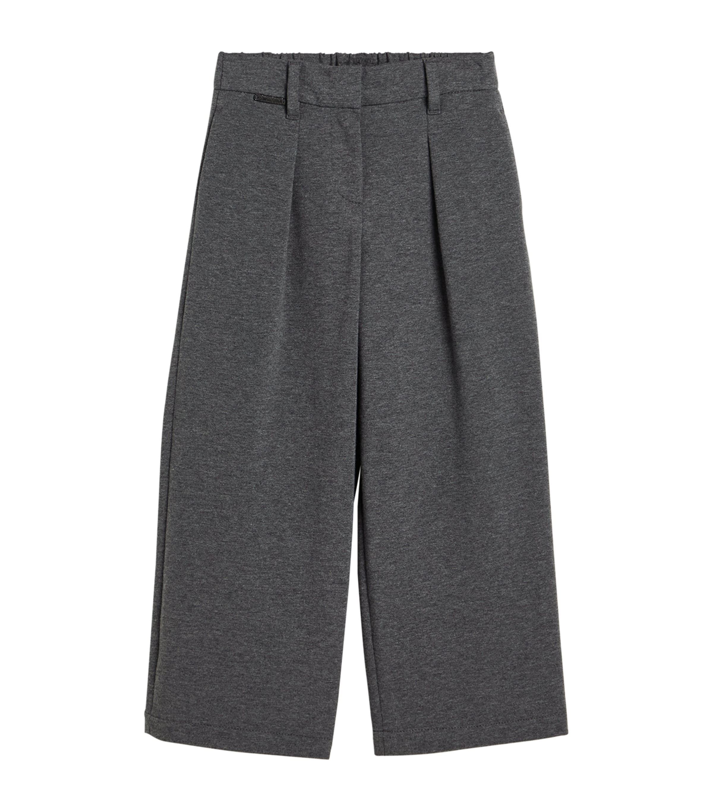 Brunello Cucinelli Kids Stretch-Cotton French Terry Trousers (12 Years)