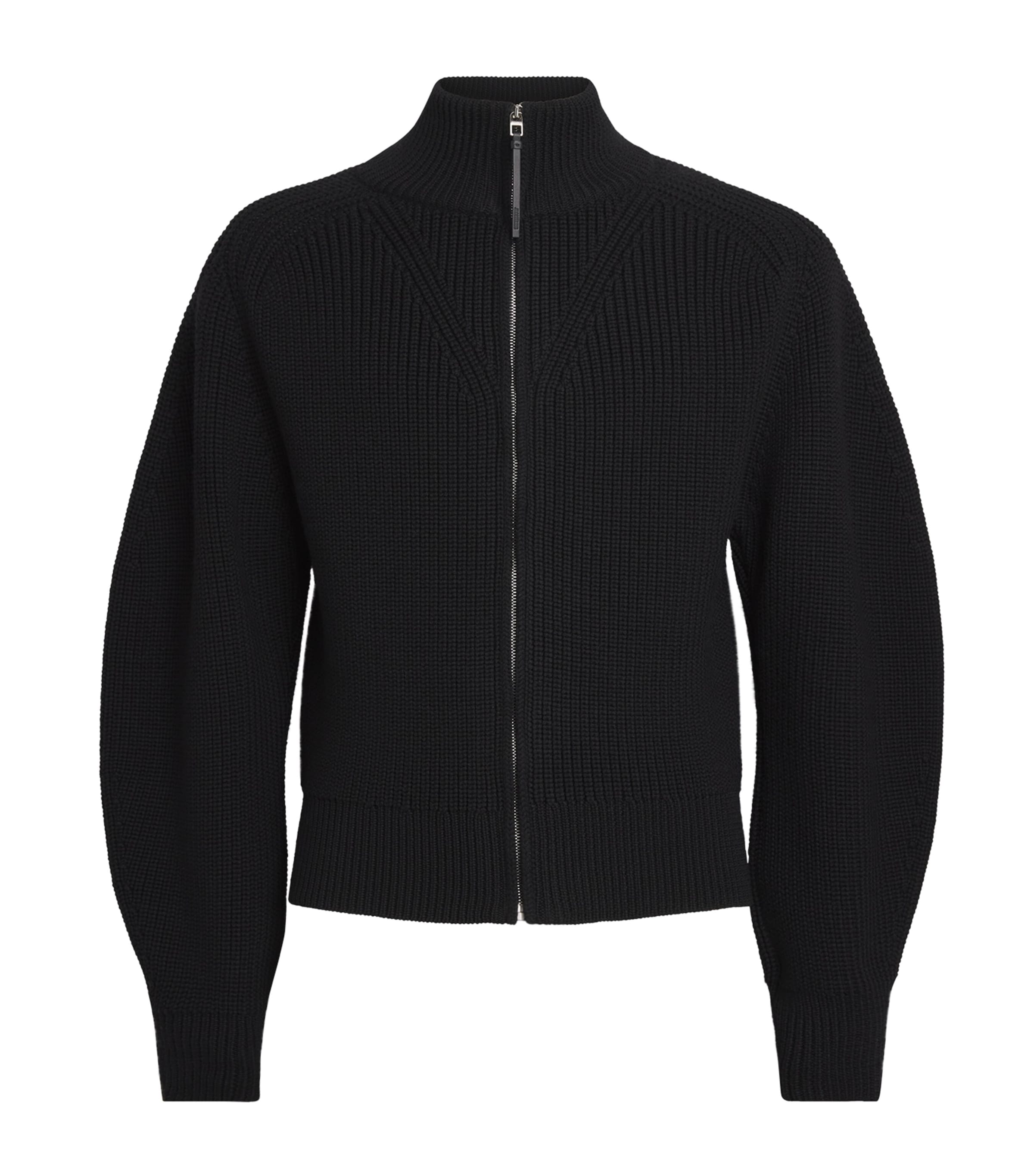 Merino Wool Zip Cardigan