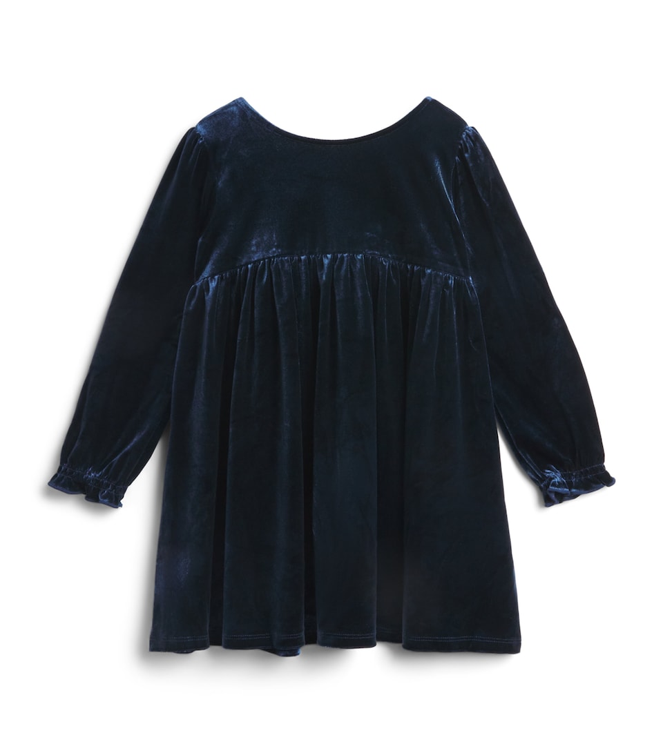 KONGES SLOJD Bow-Embellished Gia Dress (18 Months - 10 Years) Navy Blazer