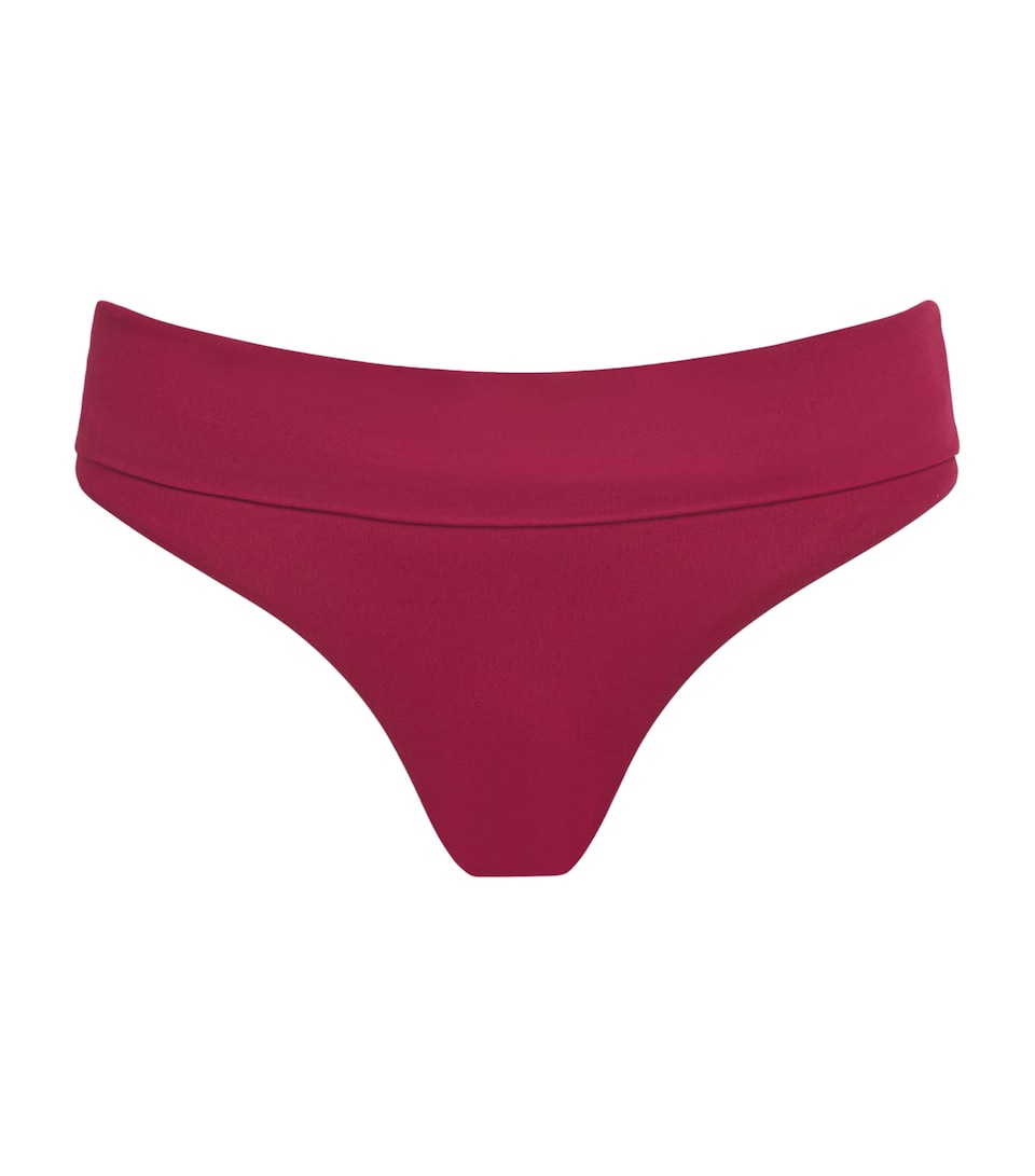 Melissa Odabash Womens Provence Bikini Bottoms Burgundy