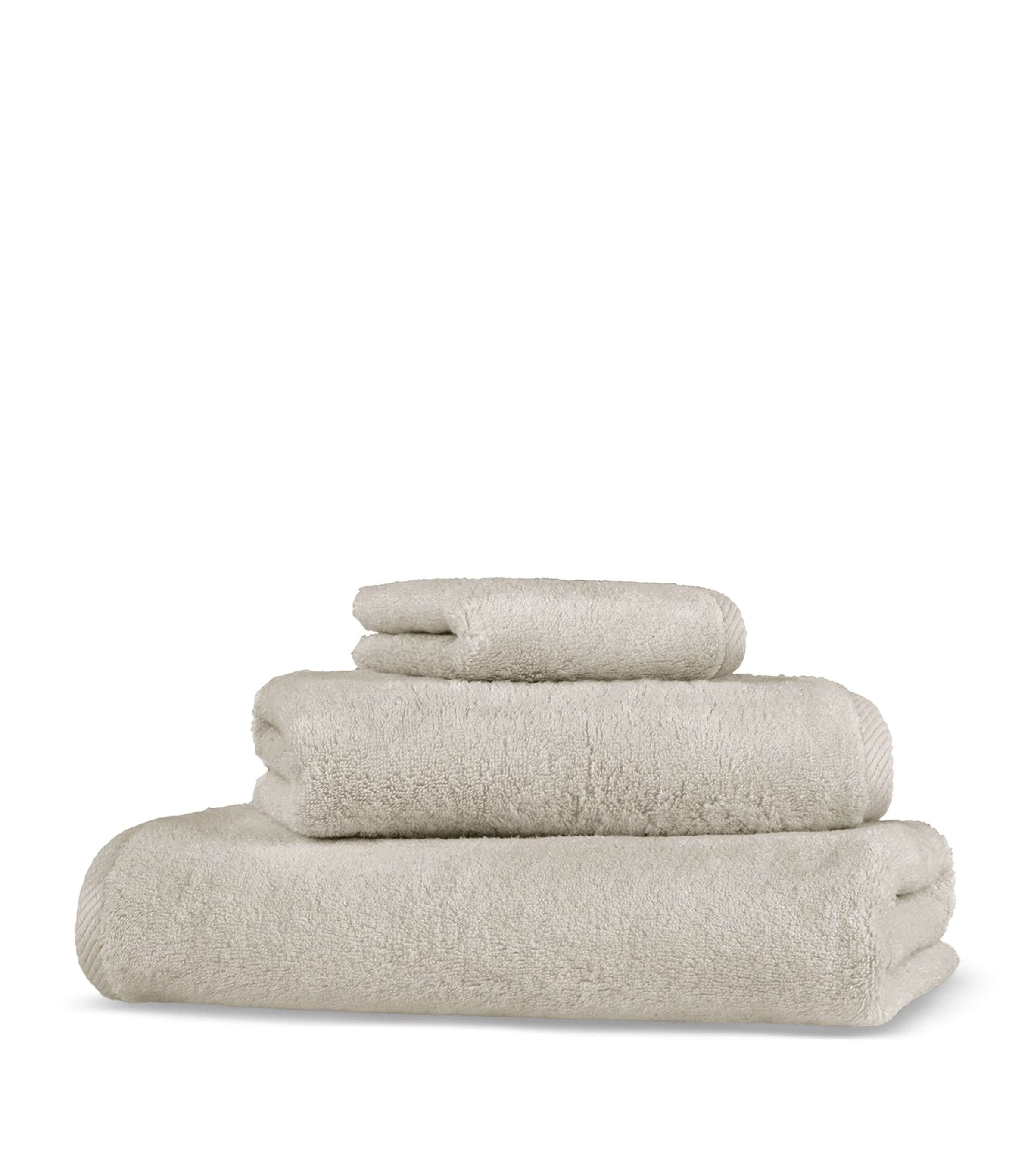 Hamam Organic Cotton-Modal Glam Guest Towel (30cm x 40cm) Bone