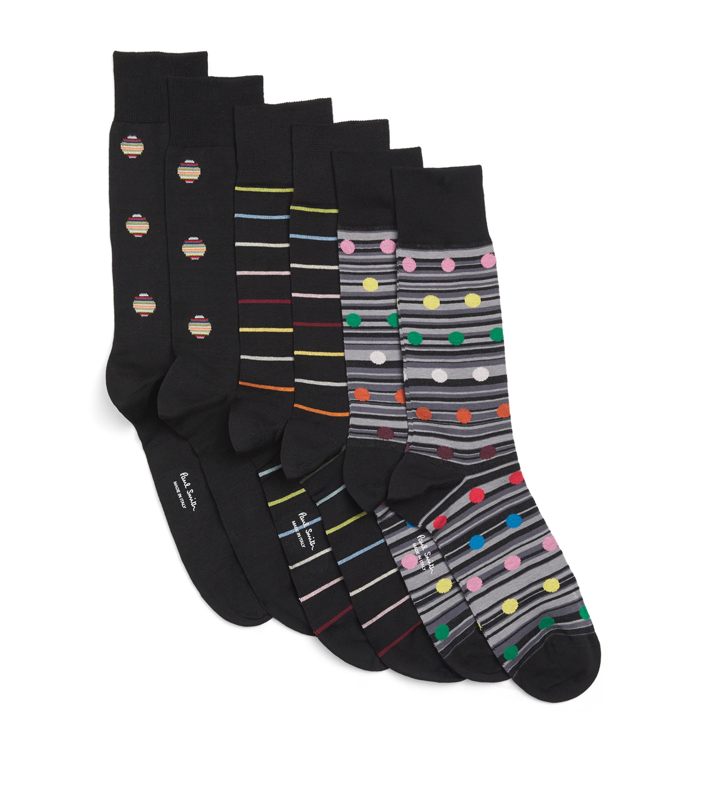 Cotton-Blend Seas Socks (Pack of 3)