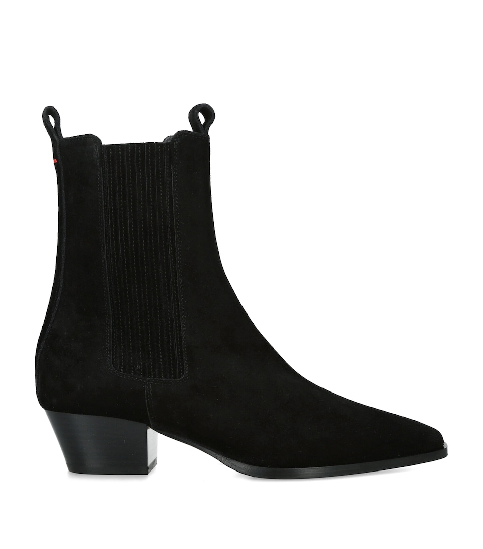 aeyde Suede Agata Ankle Boots 40 Black