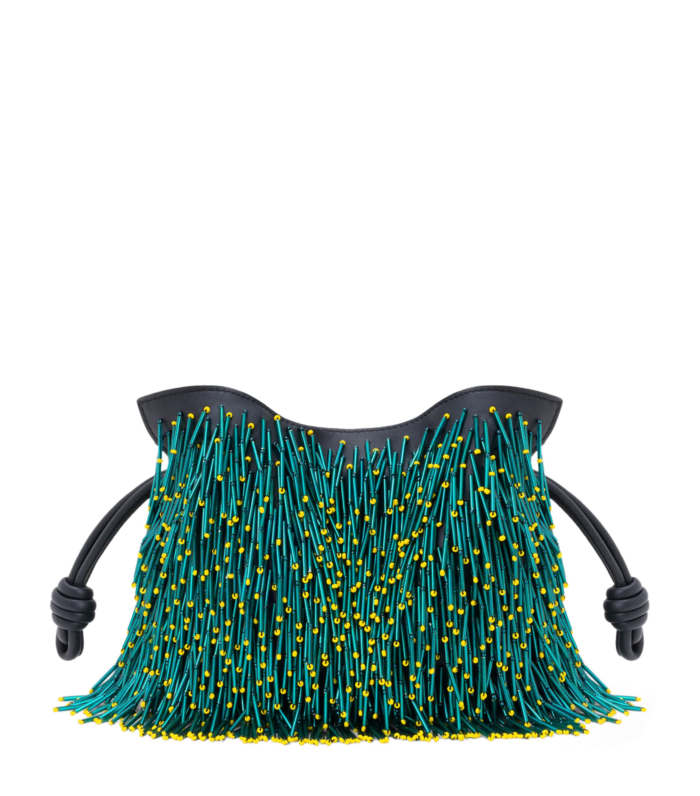 LOEWE Mini Mimosa Flamenco Clutch Bag Multicolor/black