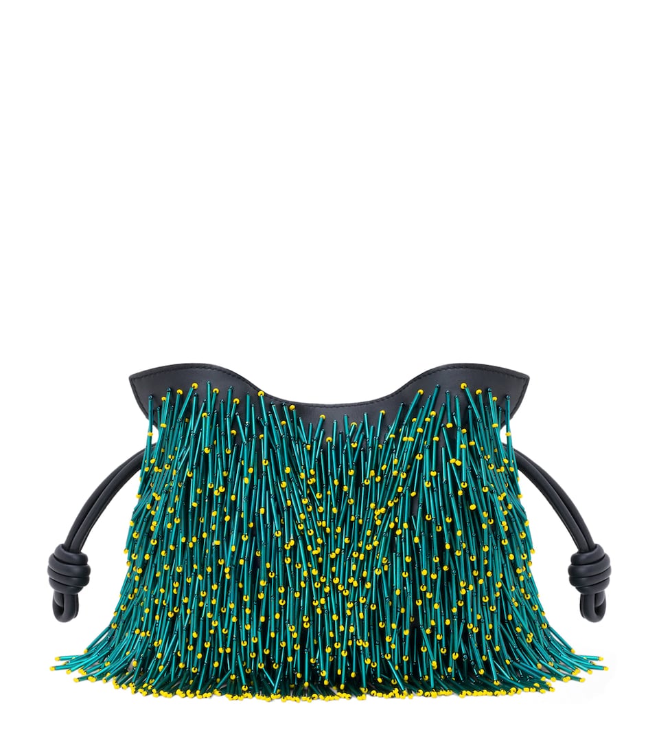 LOEWE Mini Mimosa Flamenco Clutch Bag Multicolor/black
