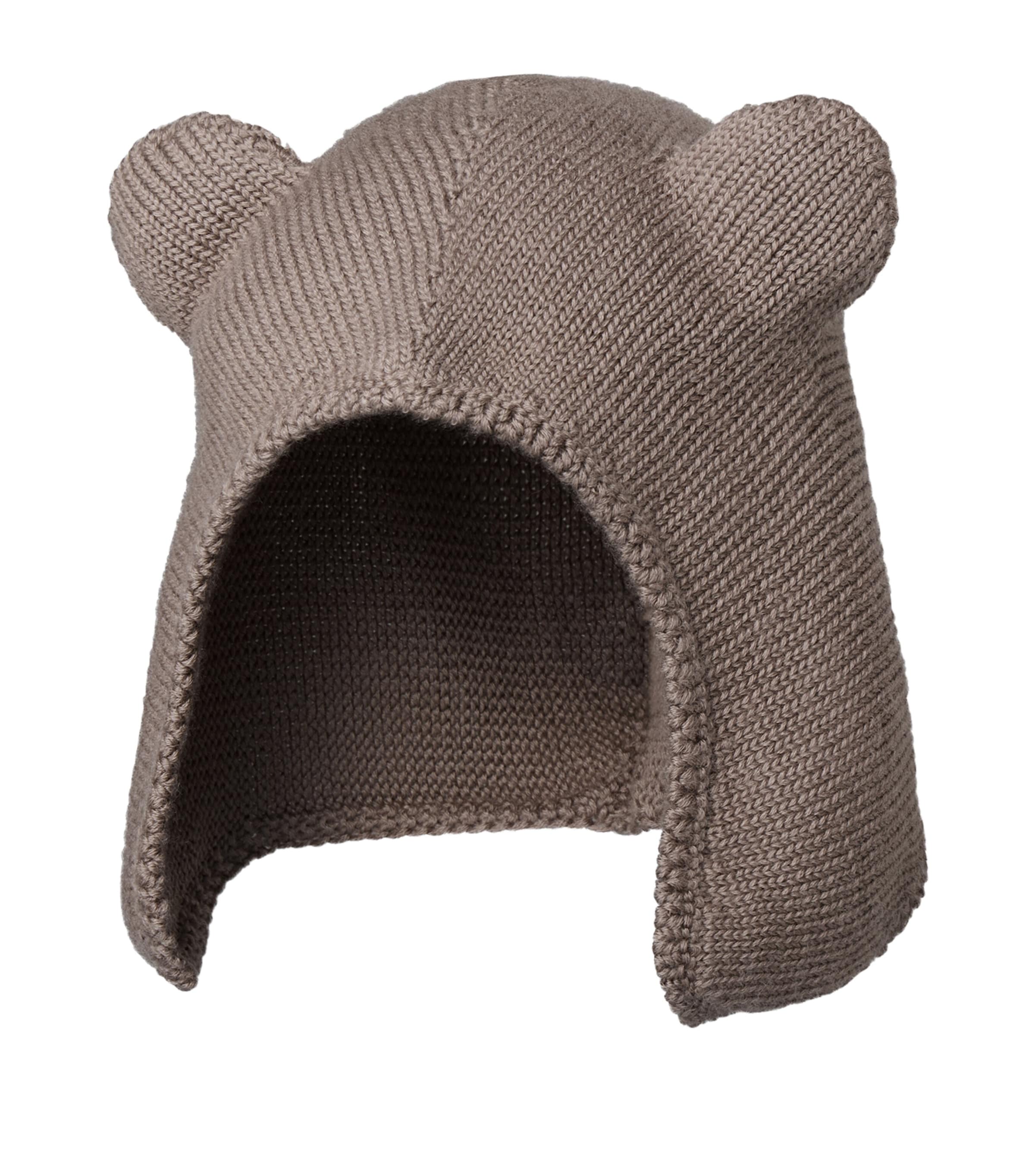 Miki House Cashmere Bear-Ear Hat
