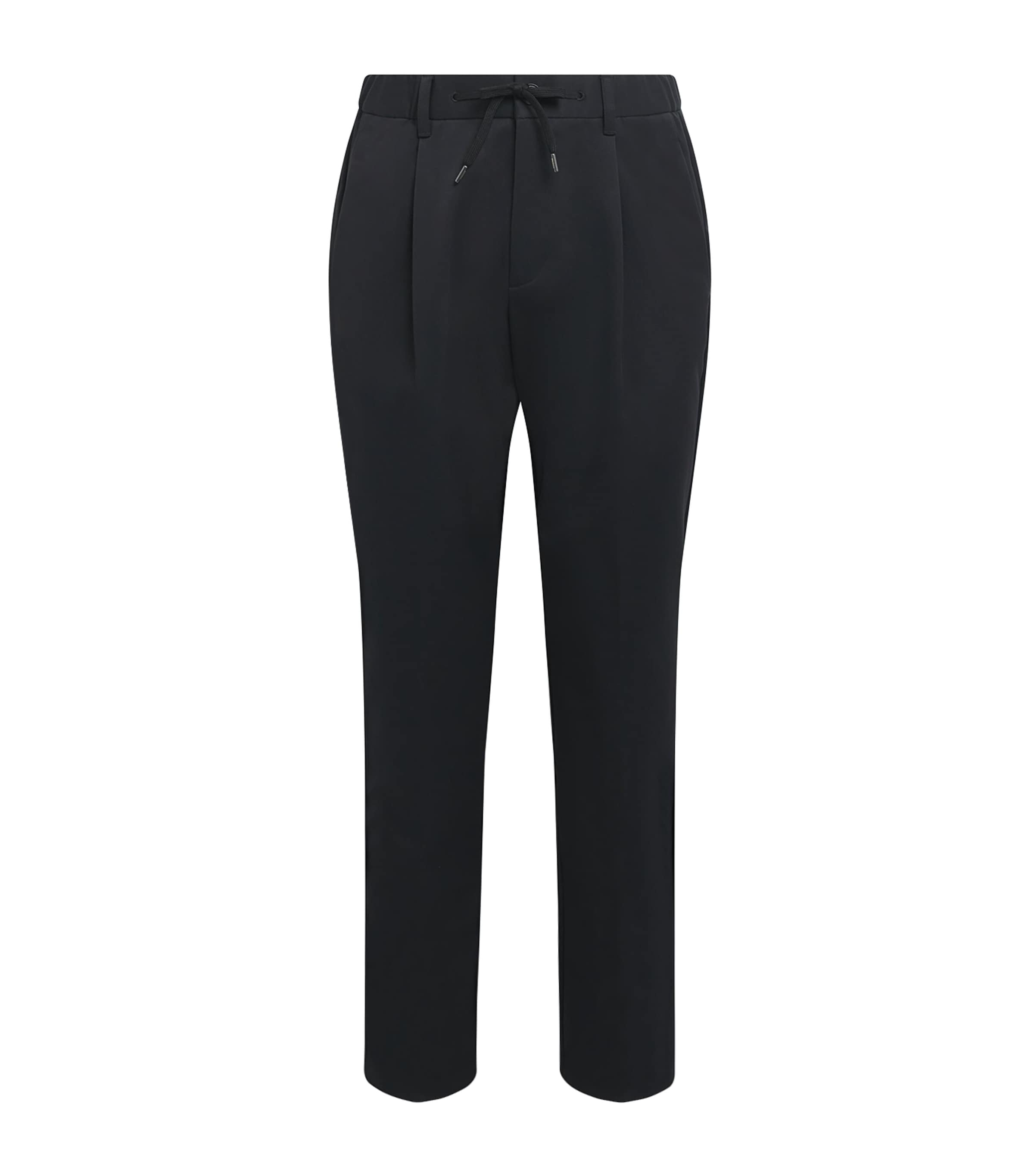 Herno Mens Technical Drawstring Trousers Nero