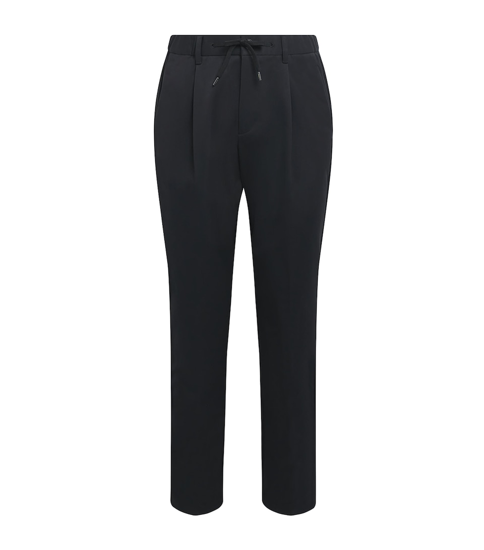 Herno Mens Technical Drawstring Trousers Nero