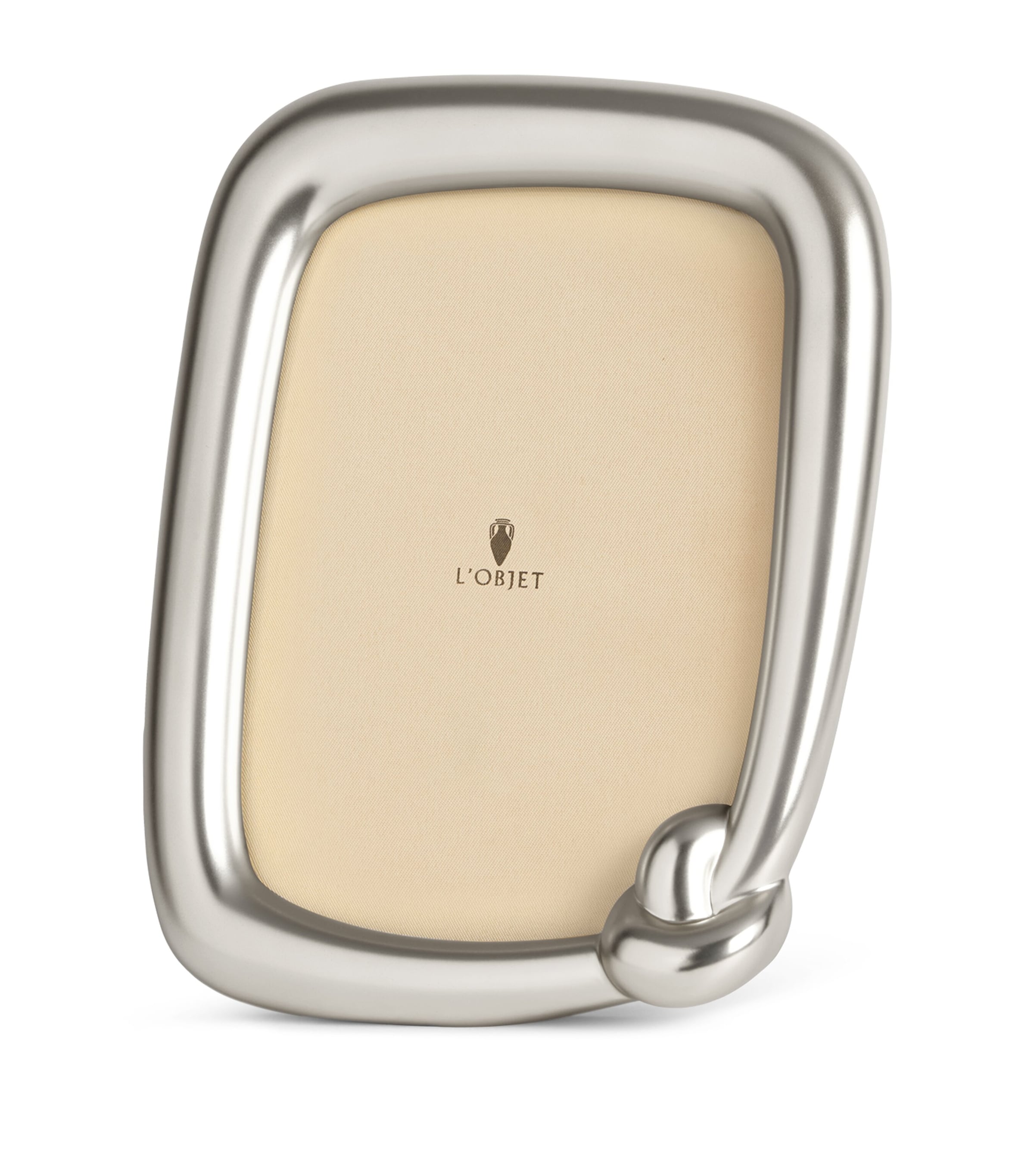 L'Objet Platinum-Plated Knot Photo Frame (5” x 7”) Platinum