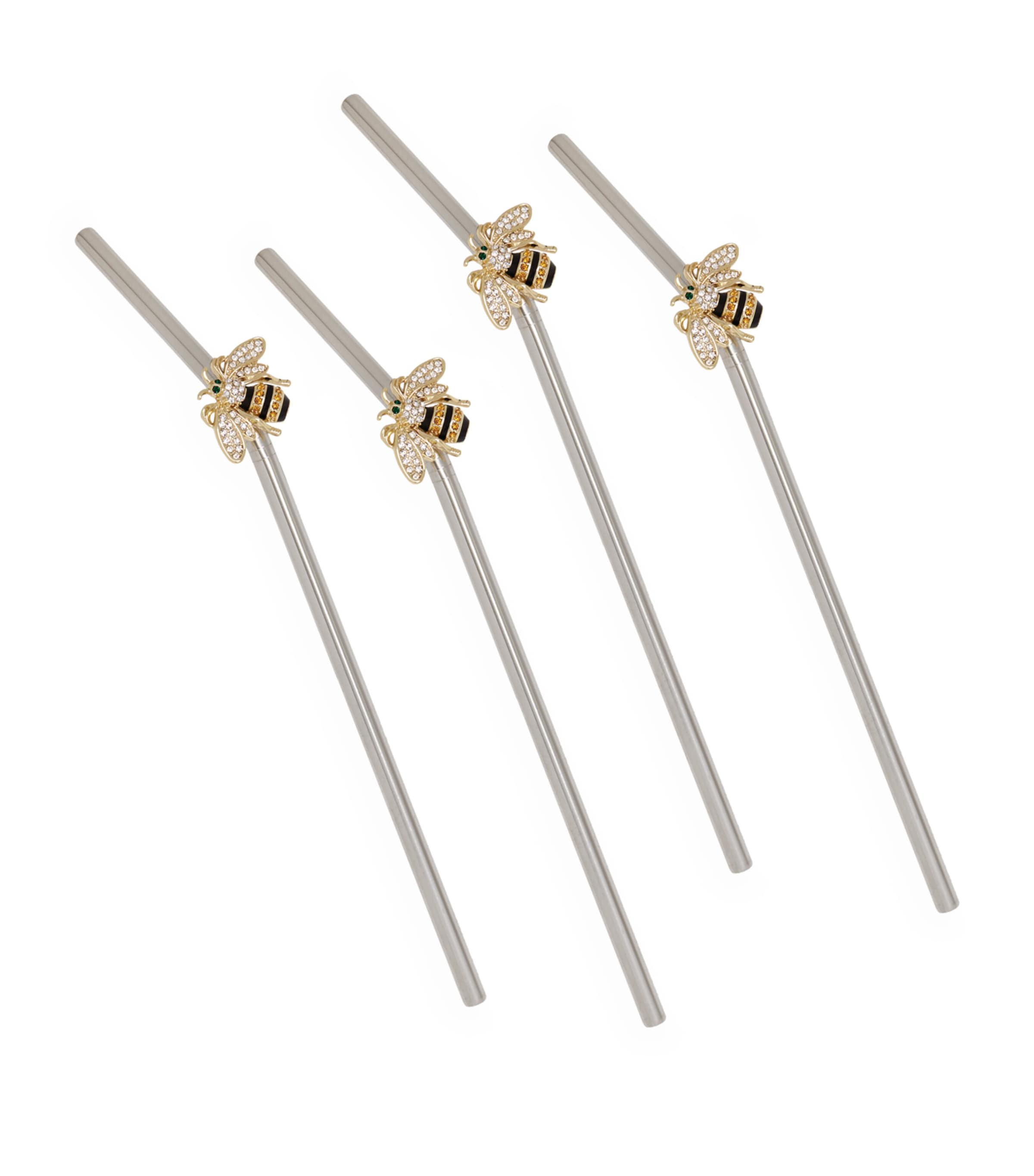 Bee Metal Straws (Set of 4)