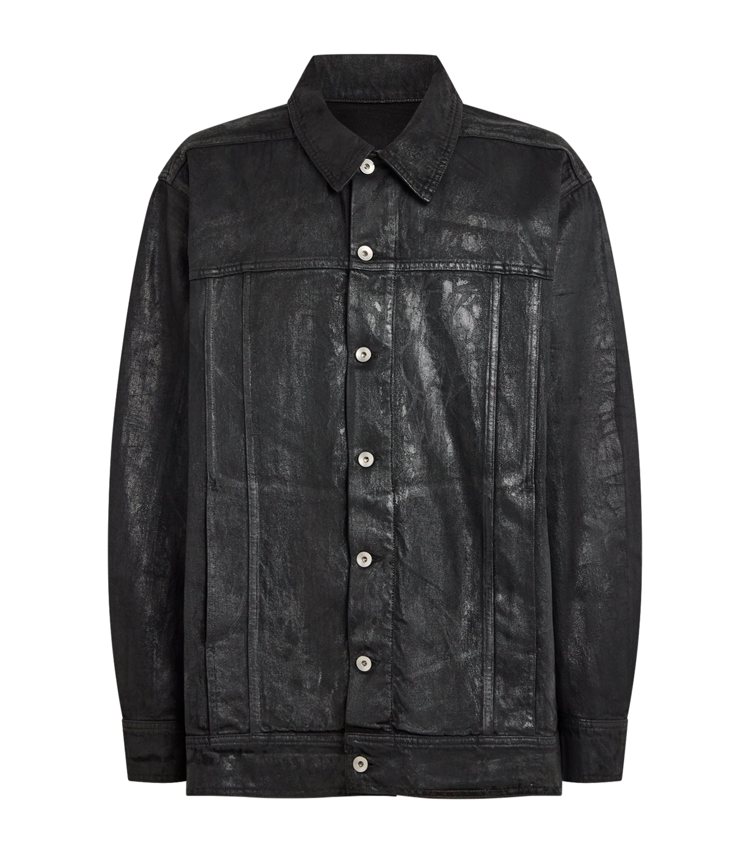 Rick Owens Mens Jumbo Worker Jacket Black
