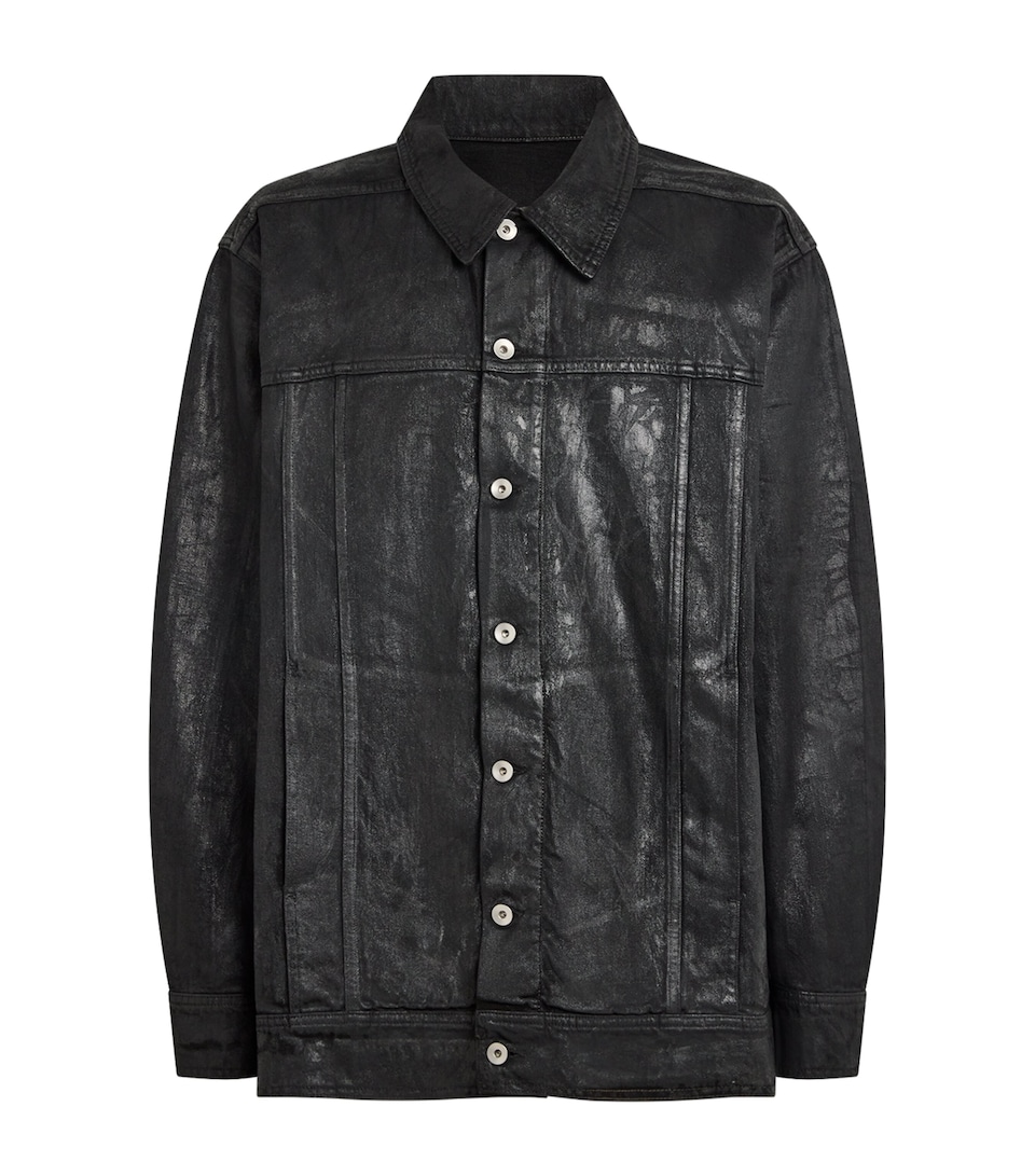 Rick Owens Mens Jumbo Worker Jacket Black