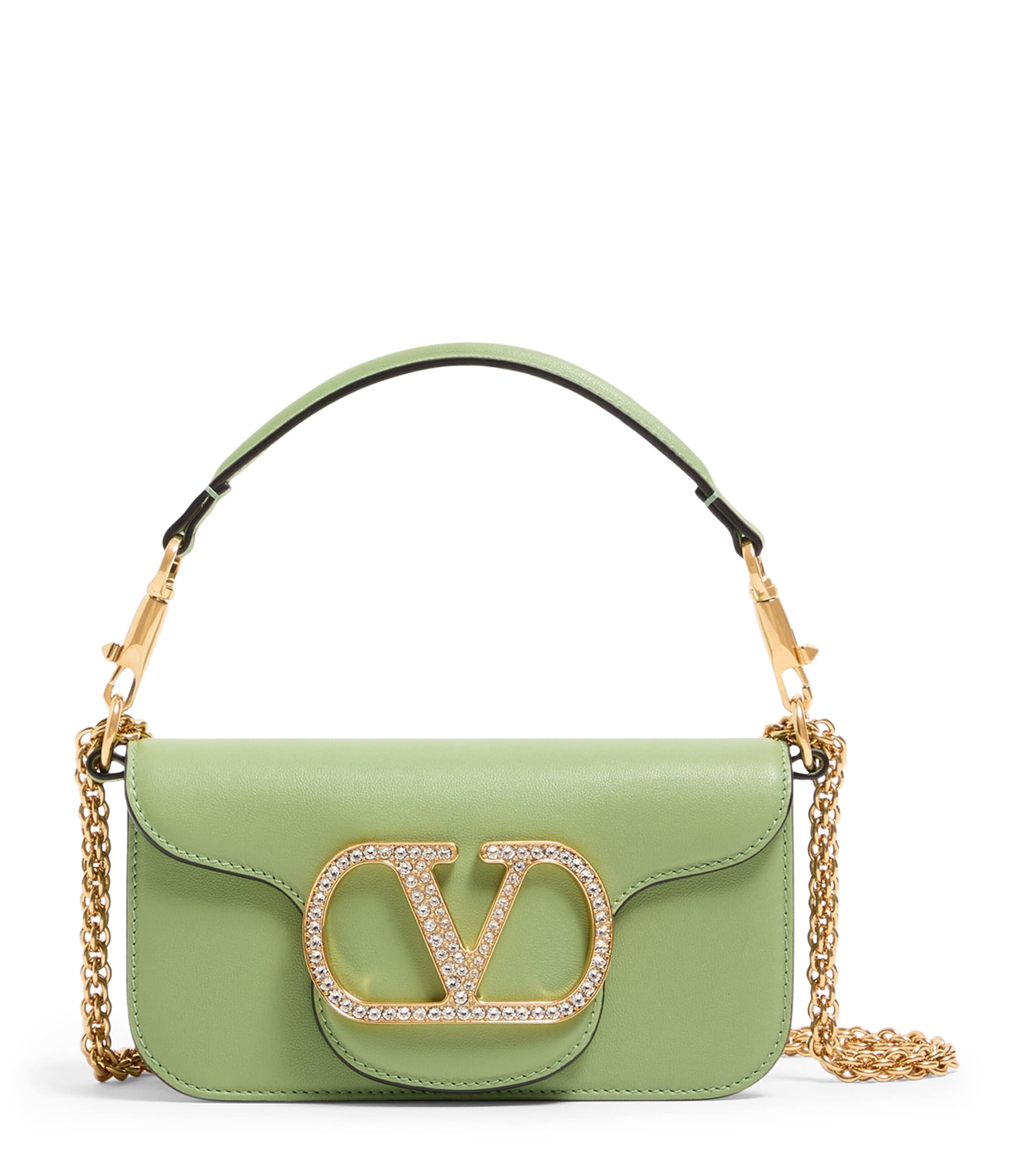 Valentino Garavani Small Leather Locò Shoulder Bag
