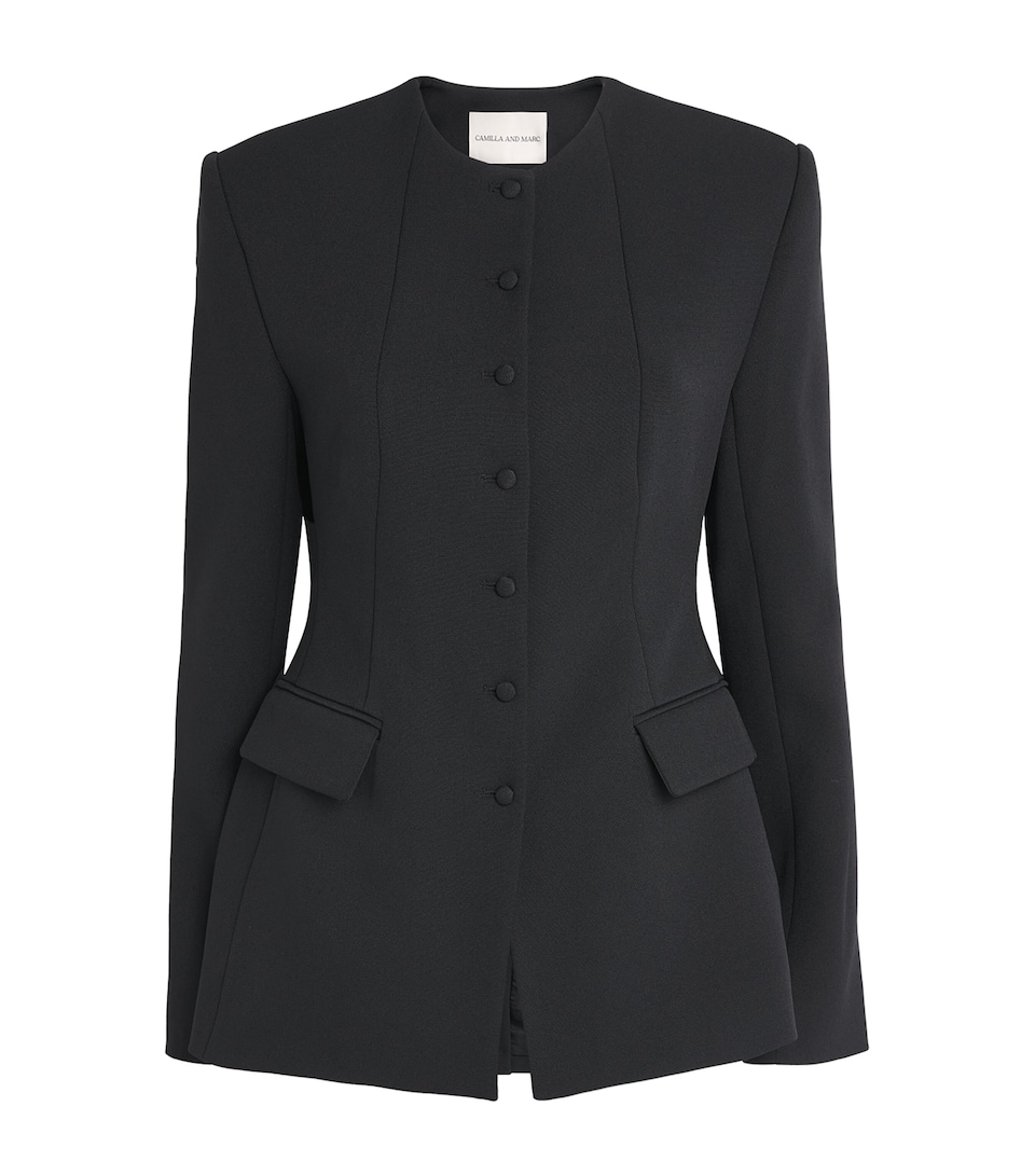 CAMILLA AND MARC Womens Namira Blazer Dblk Black
