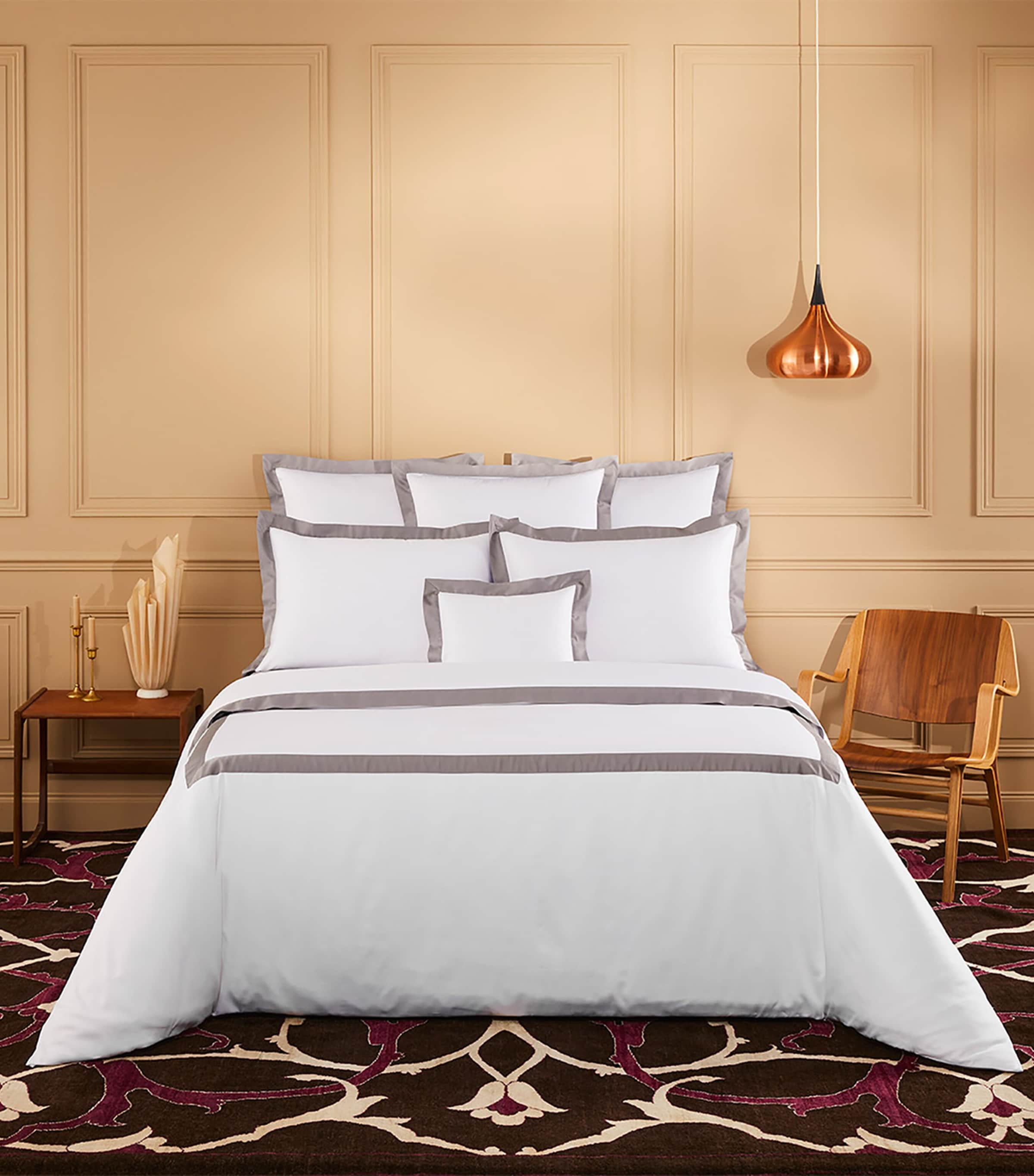 Yves Delorme Linea Platine Standard Oxford Pillowcase (50cm x 75cm) Platine