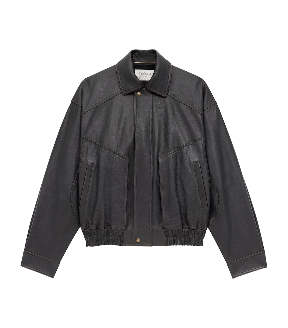 Leather Bomber Jacket