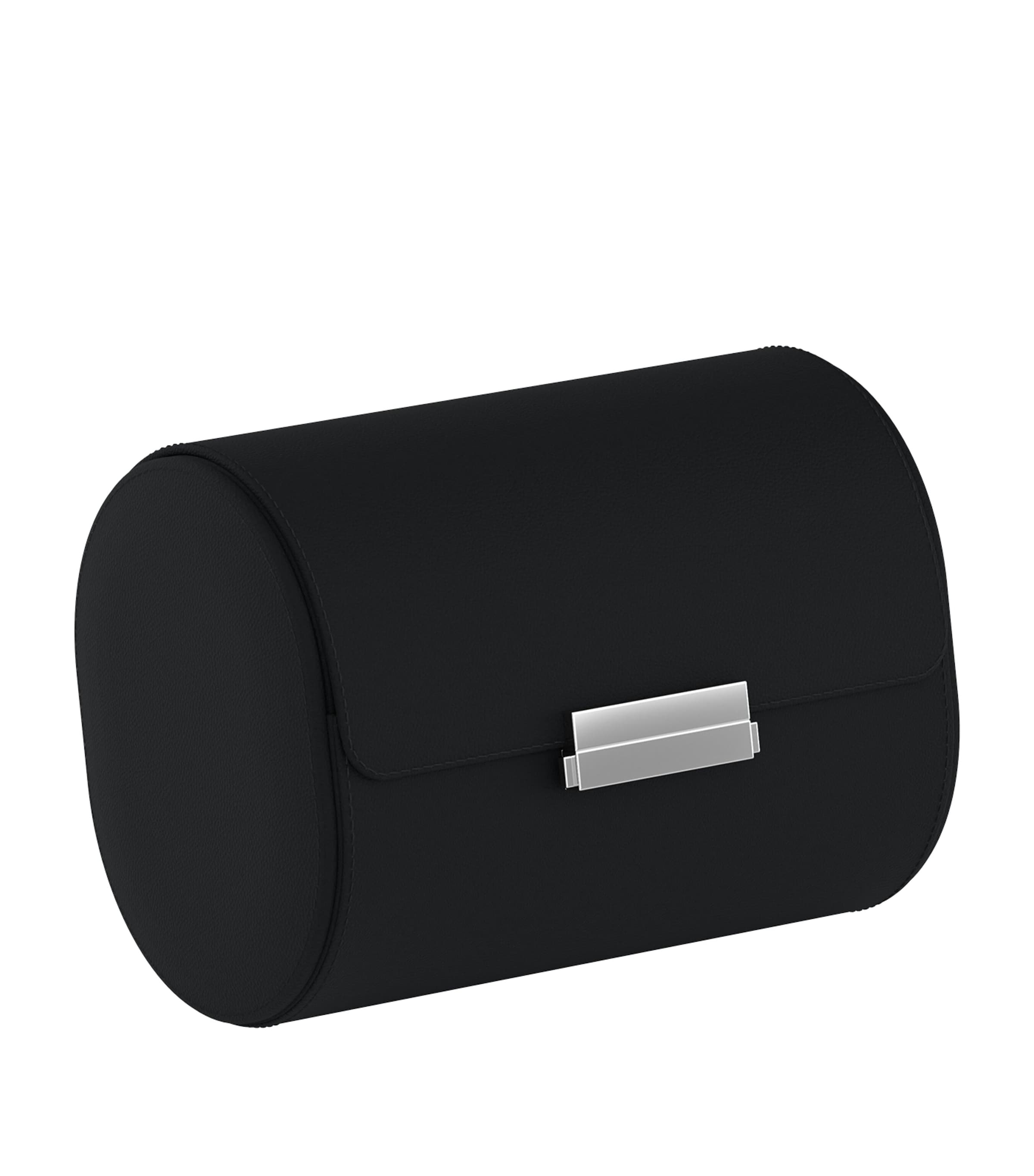 Scatola Del Tempo Leather Pochette 2 Watch Case Duo Black