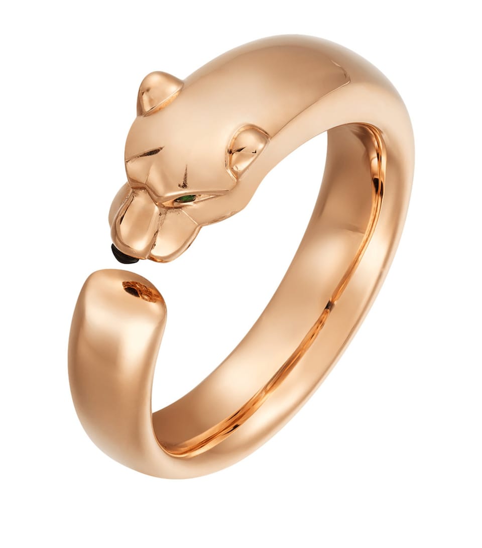 Cartier Rose Gold, Tsavorite Garnet and Onyx Panthère de Cartier Ring Rose Gold