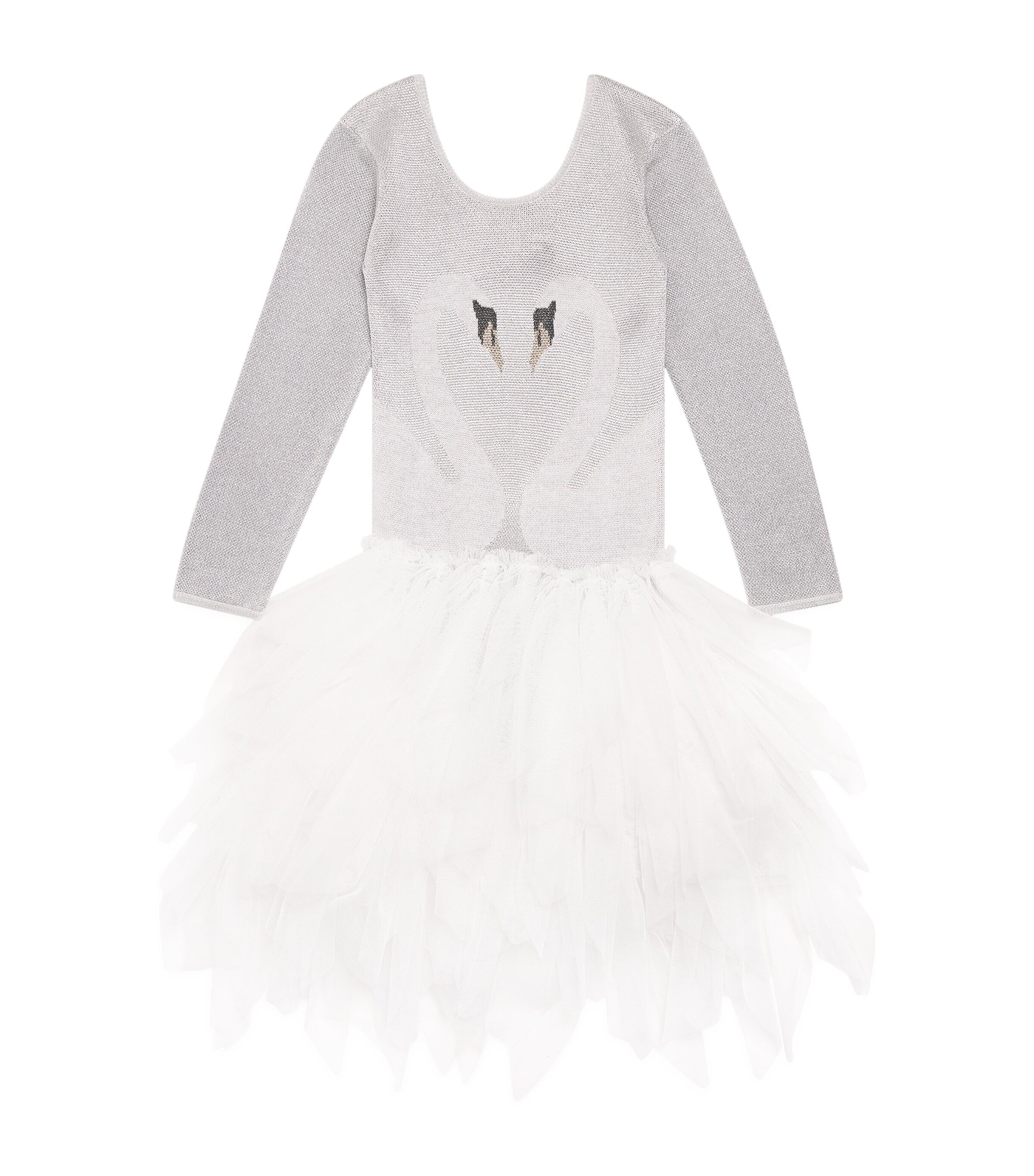 Tulle-Skirt Swan Dress (3-14+ Years)