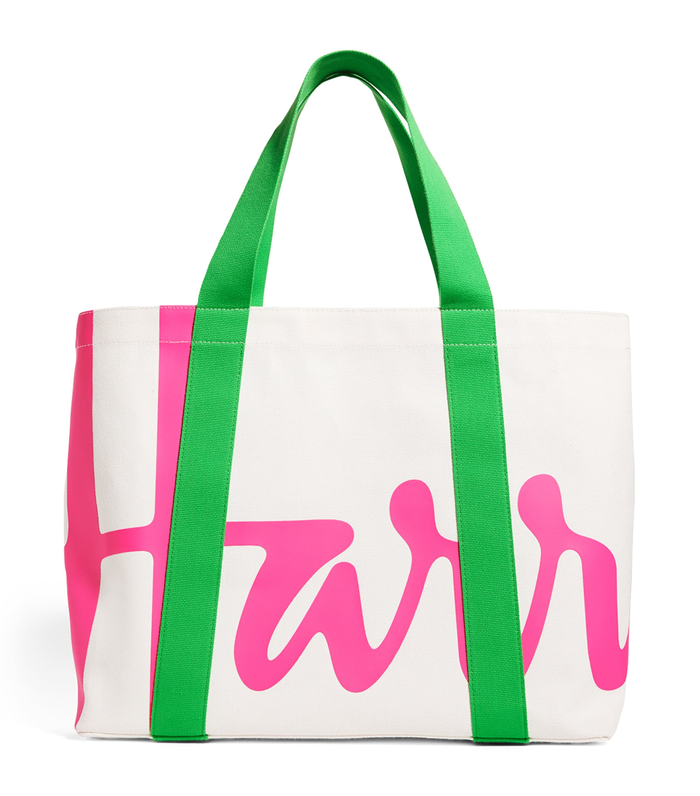 Harrods Medium Cotton Logo Tote Bag Pink