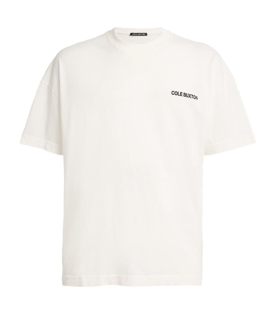 Cole Buxton Mens Sportswear T-Shirt Vintage White