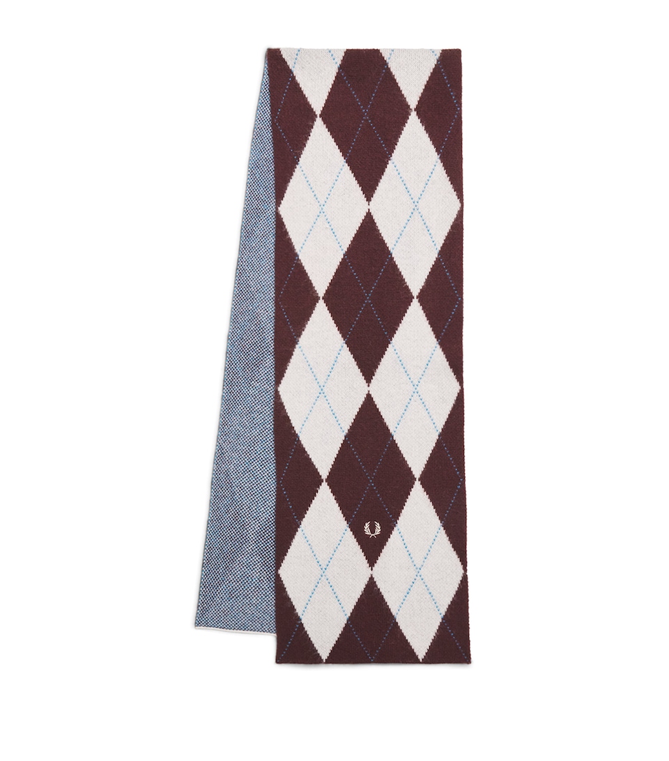 Wool Argyle Scarf