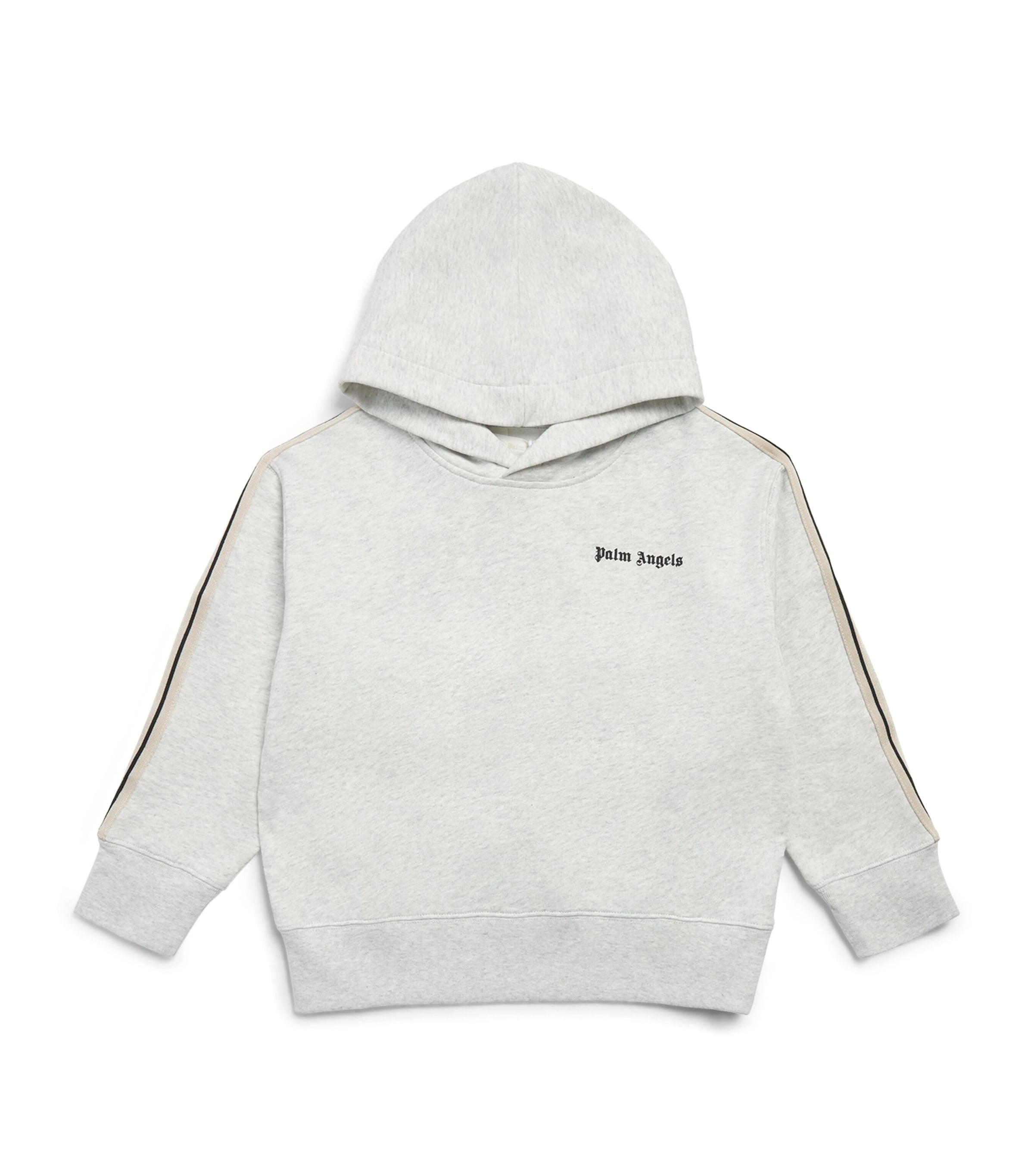 Palm Angels Kids Cotton Logo Hoodie (4-12+ Years) Gri Mel/mel Gry